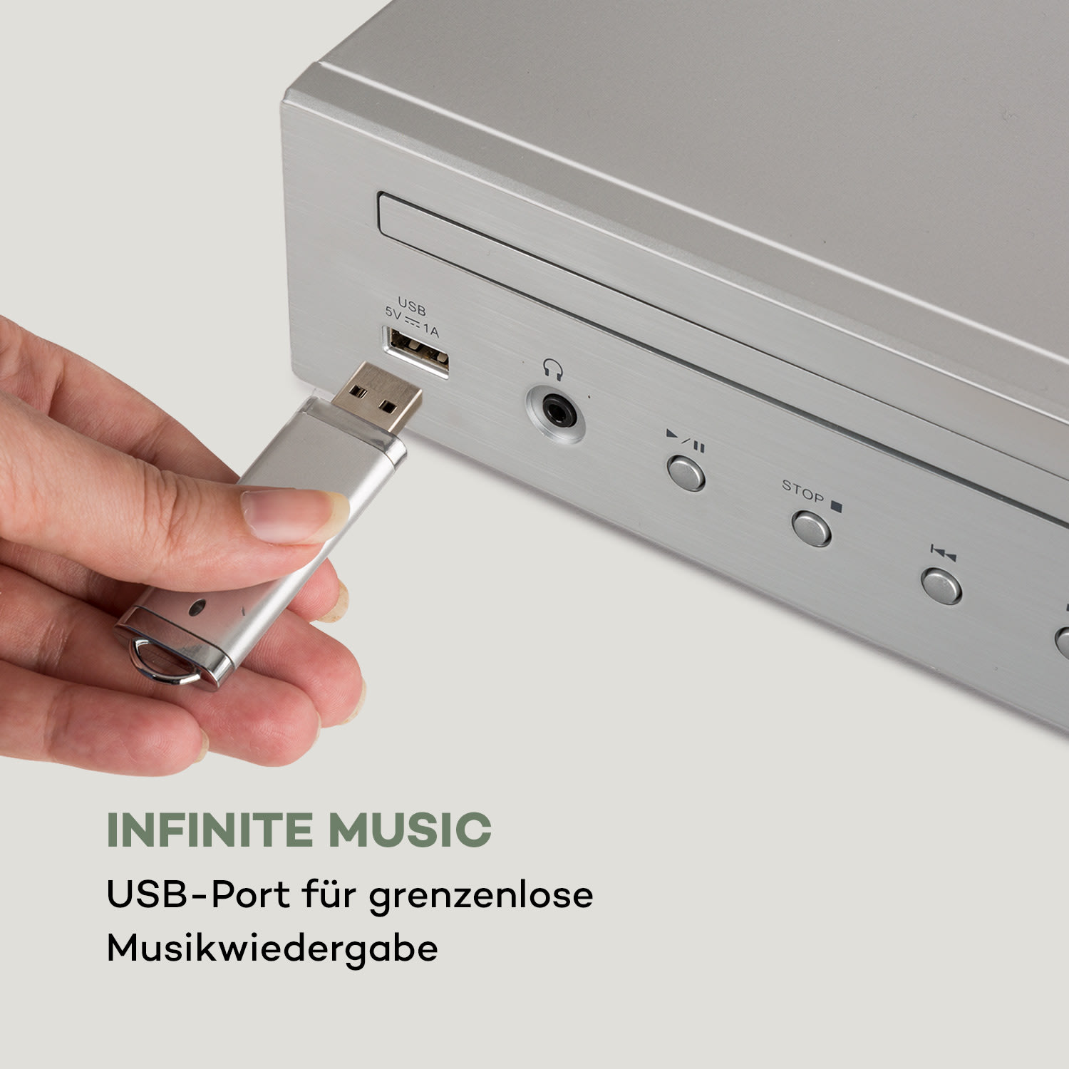 iTuner CD HiFiReceiver FM Radio CDPlayer Spotify