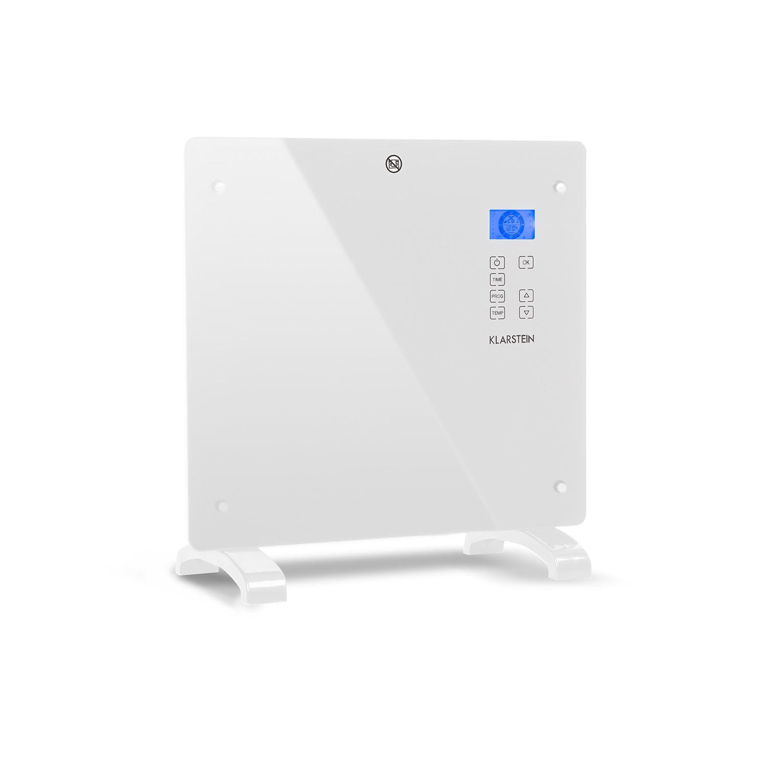 Norderney, konvekciós hősugárzó, termosztát, időzítő, 1000 W, 20 m², fehér