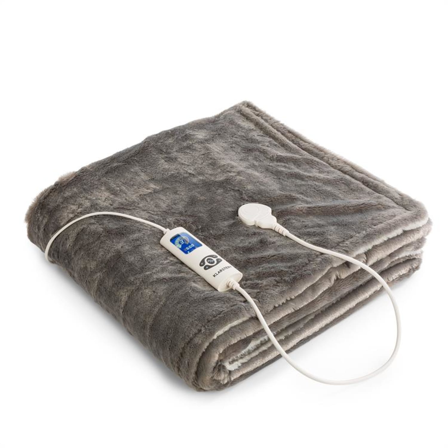 Dr. Watson Manta eléctrica Suave 120 W 180 x 130 cm Felpa Crema/gris