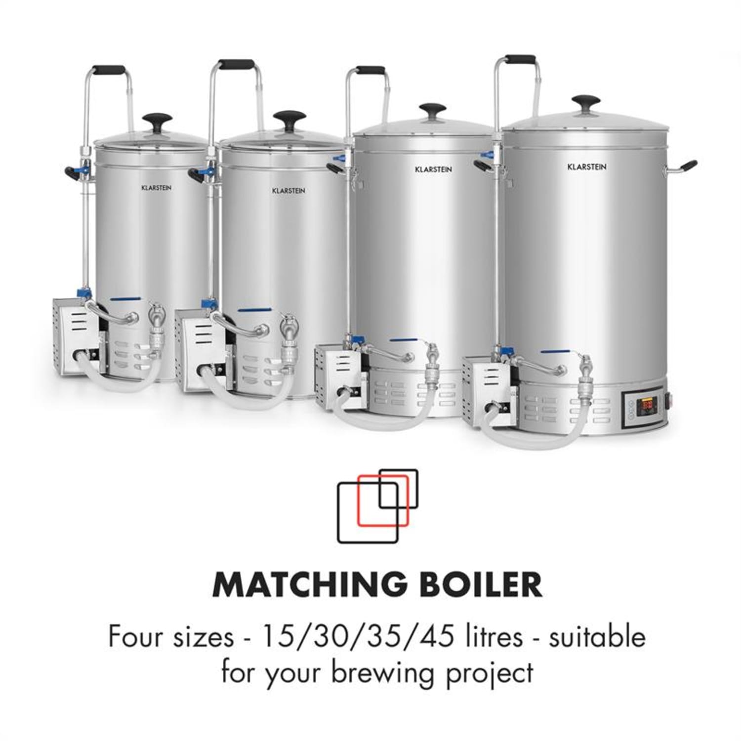 Klarstein Brauheld Mash Kettle 15 Litres 30140 ° C Circulating Pump