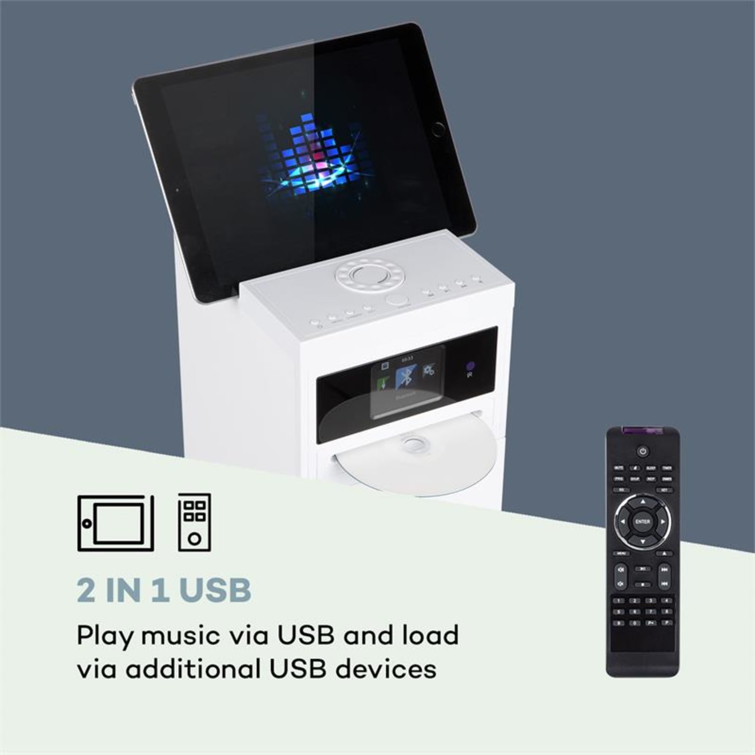 auna Karaboom 100 Wifi Enceinte colonne radio Internet DAB  Bluetooth ...