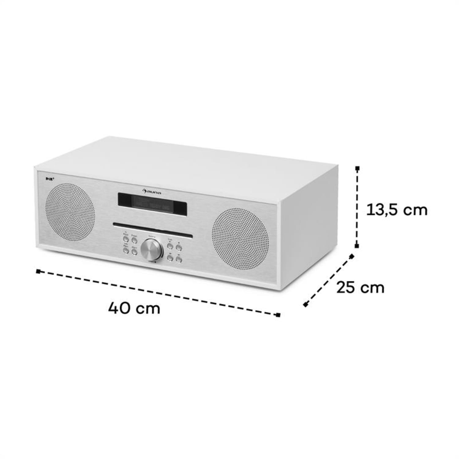 Auna Silver Star Cd Dab Lecteur Cd Dab Slot In Bluetooth 2x 20 W Max