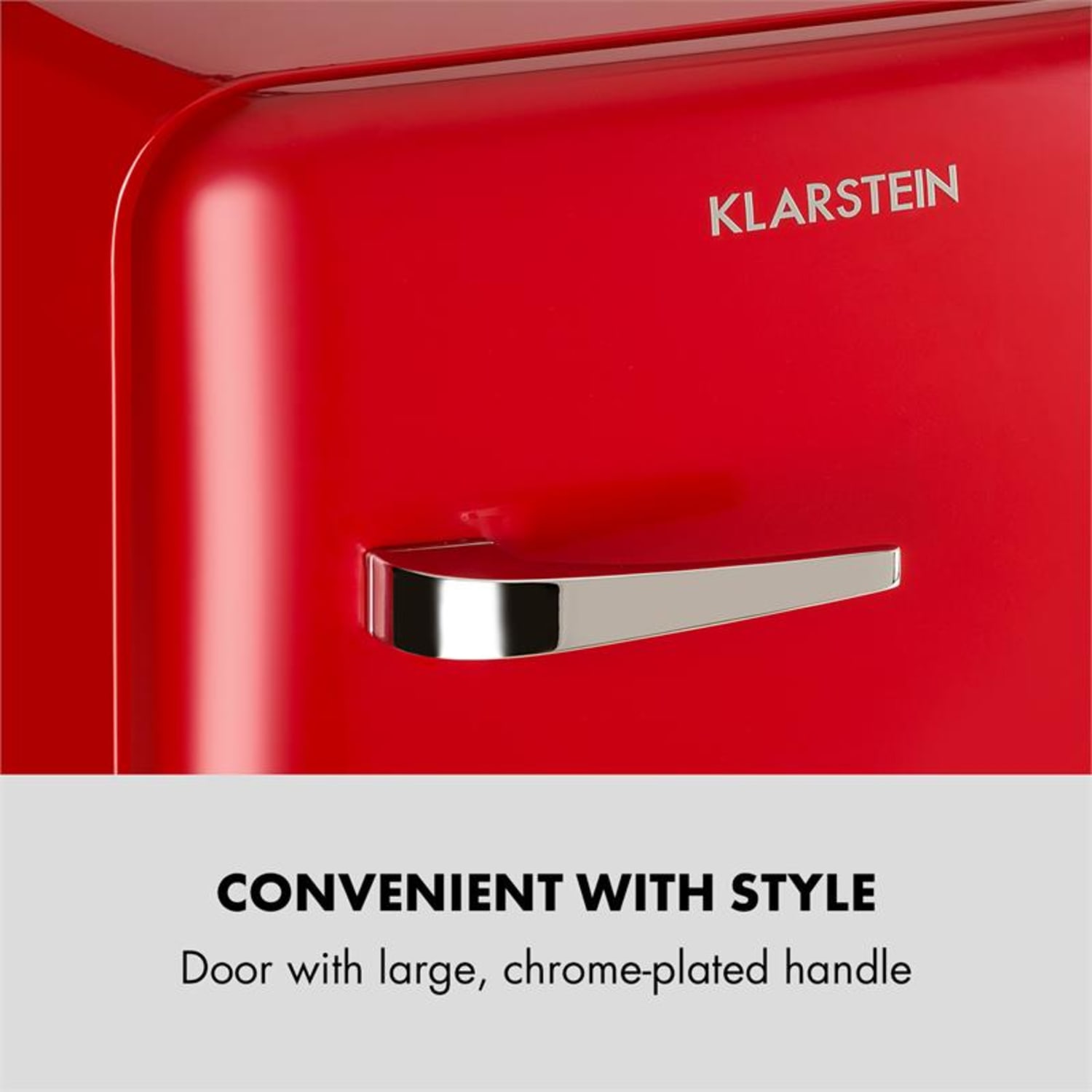Klarstein Audrey Mini Retro Fridge 48l 2 Levels A + Red
