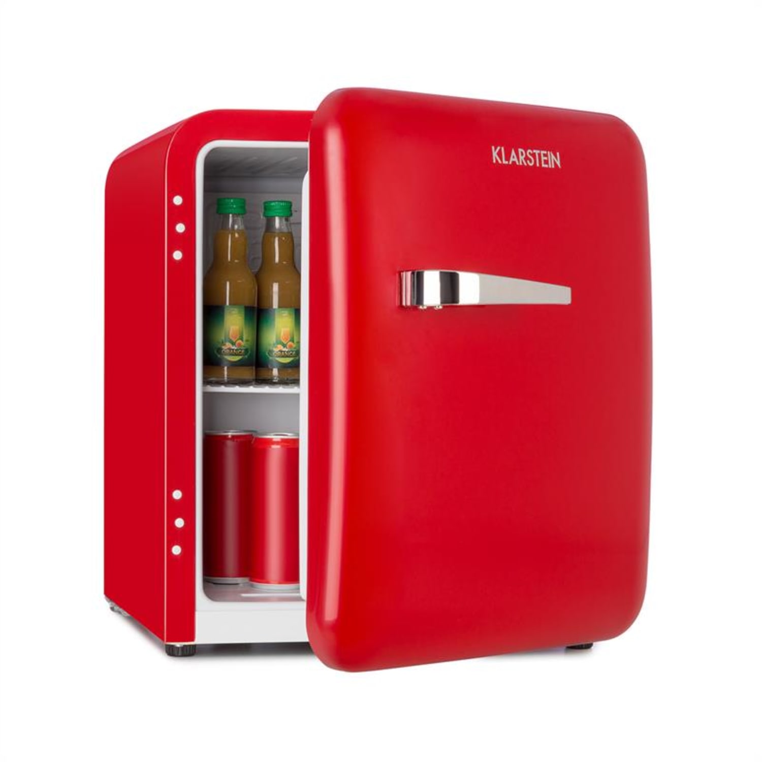 Klarstein Audrey Mini Retro Fridge 48l 2 Levels A + Red