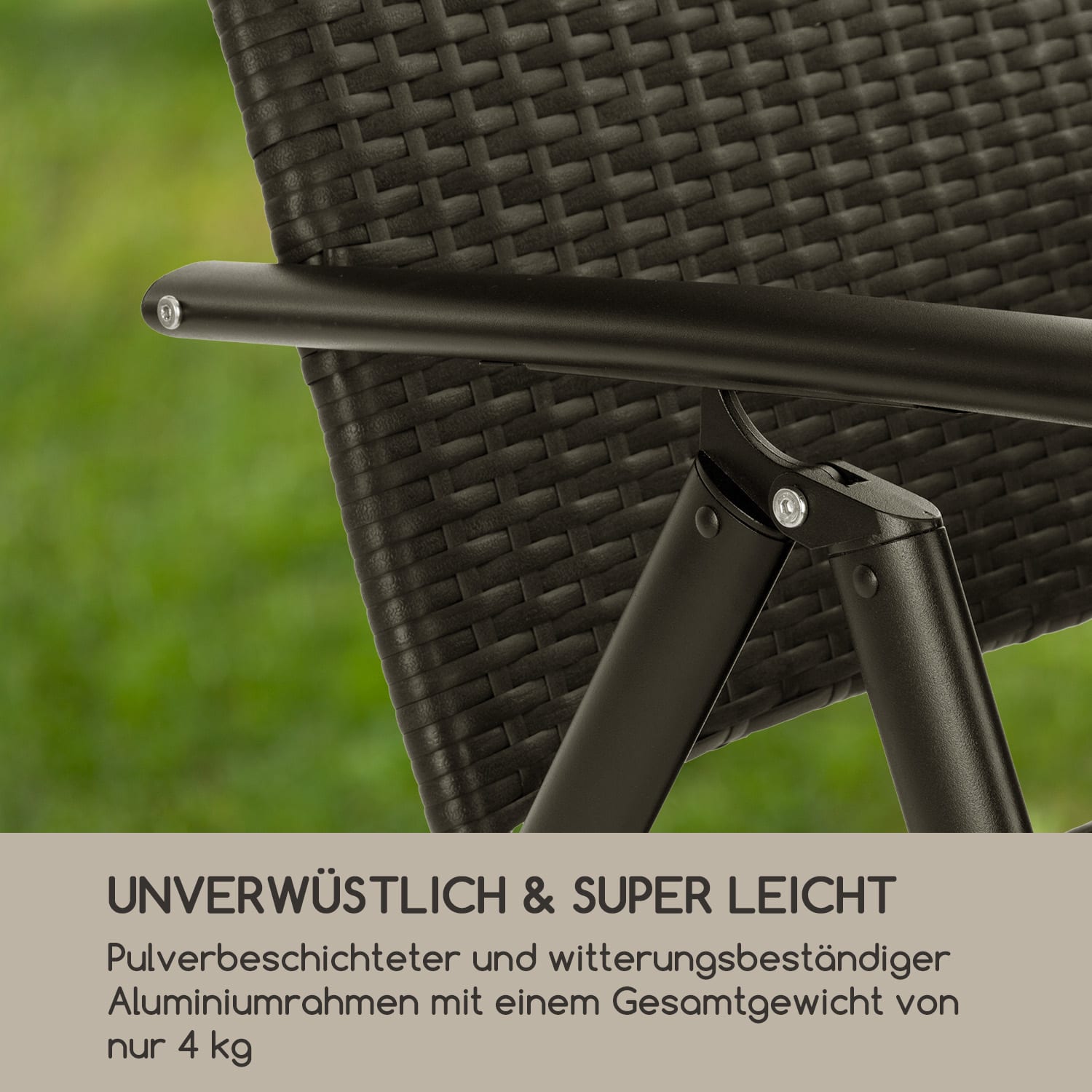 Estoril Gartenstuhl Klappstuhl | Paarweise Lieferung | Sitzfläche: 45 x