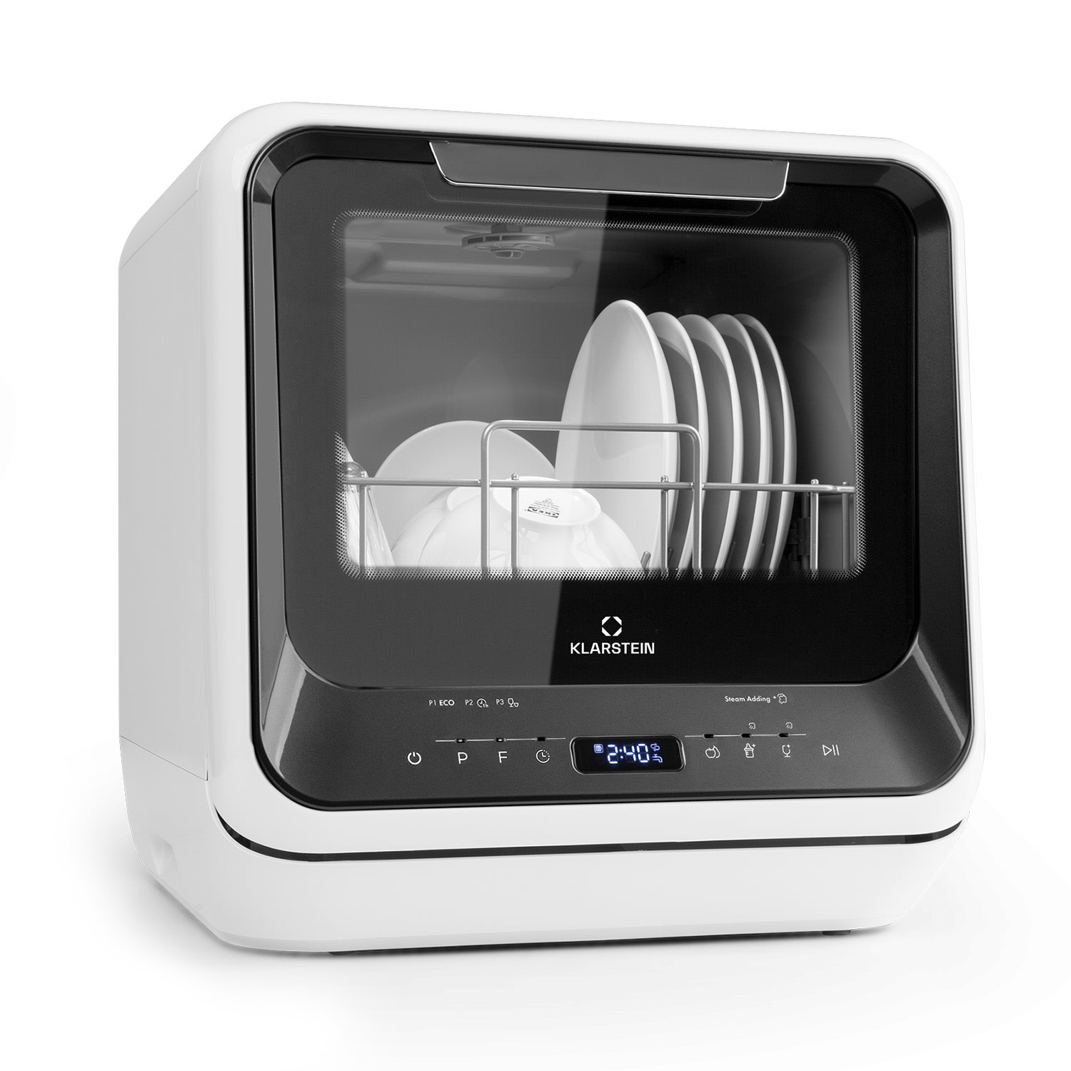 Amazonia Mini Dishwasher 6 Programmes LED Display