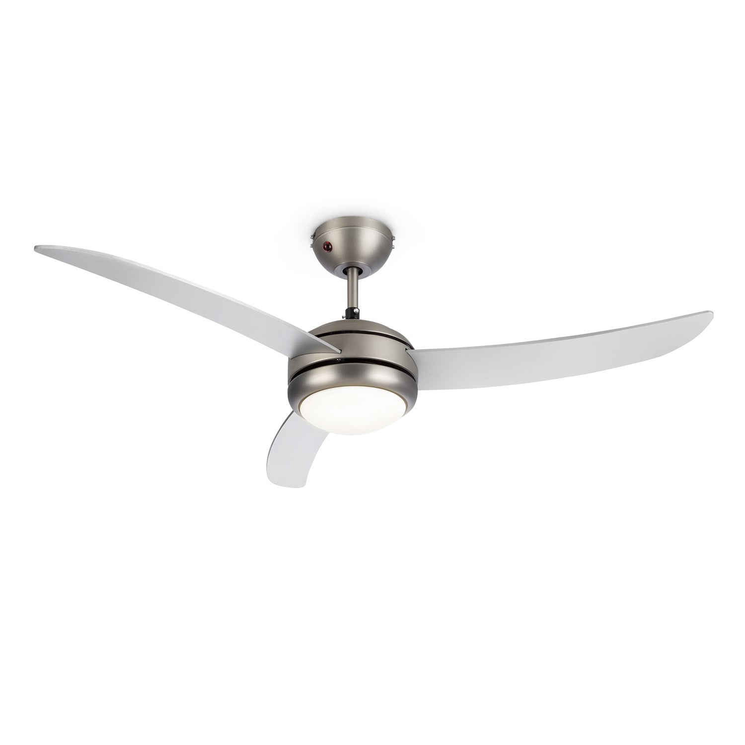 El Paso Deckenventilator | 2-in-1: Ventilator & Deckenlampe | Ø 52" (132 cm ) | 3 Flügel | 10.344 m³/h | 2 Laufrichtungen | 3 Geschwindigkeiten | 180 U/min | max. 49 dB | Fernbedienung