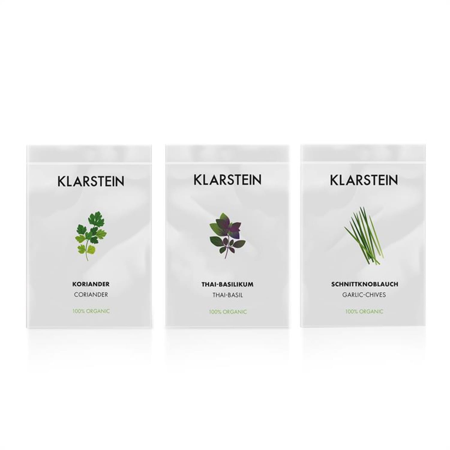 GrowIt Seeds Asia, 3 balíčky semien: koriander, bazalka thajská, cesnaková pažítka