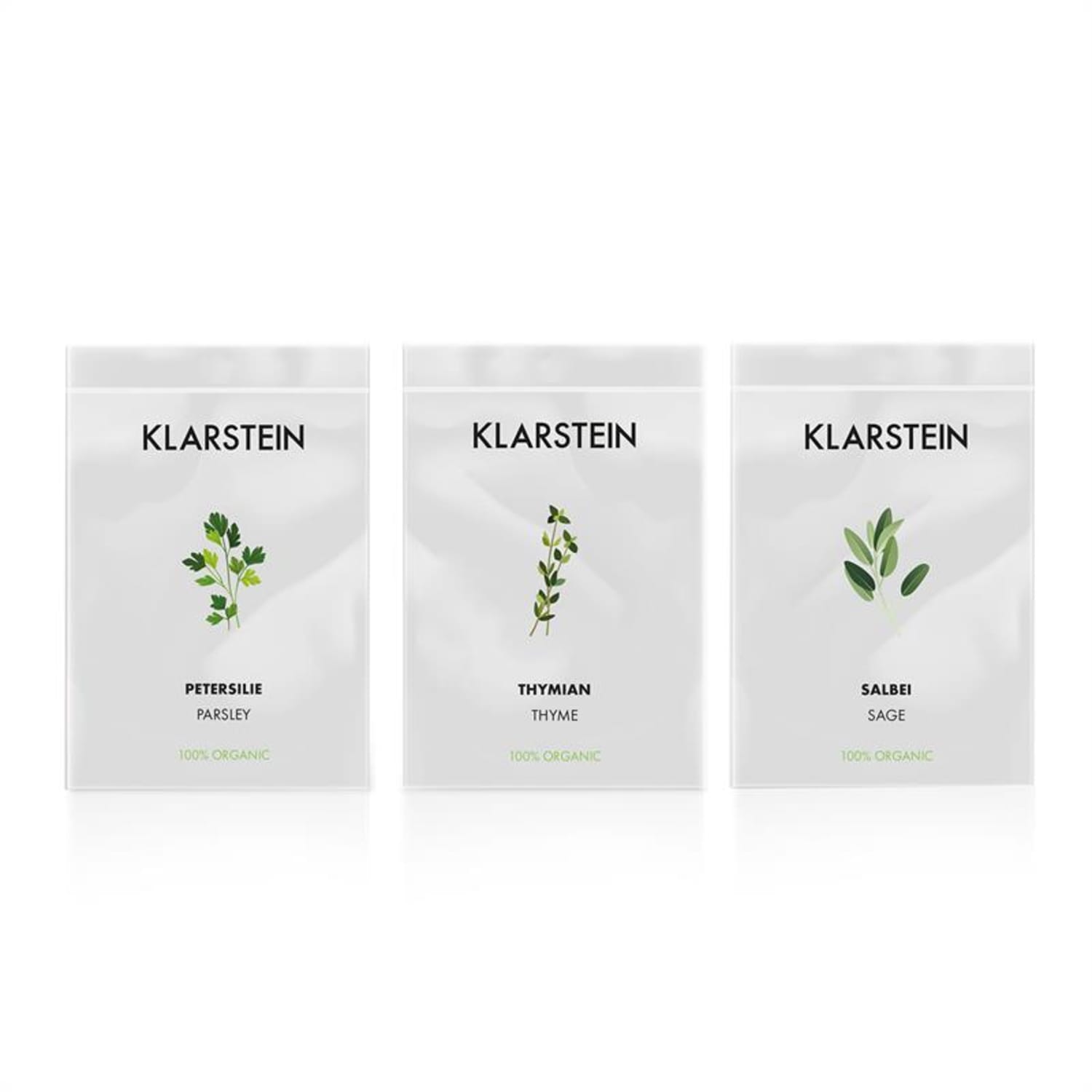 GrowIt Seeds Europe, 3 balíčky semen: tymián, šalvěj, petržel