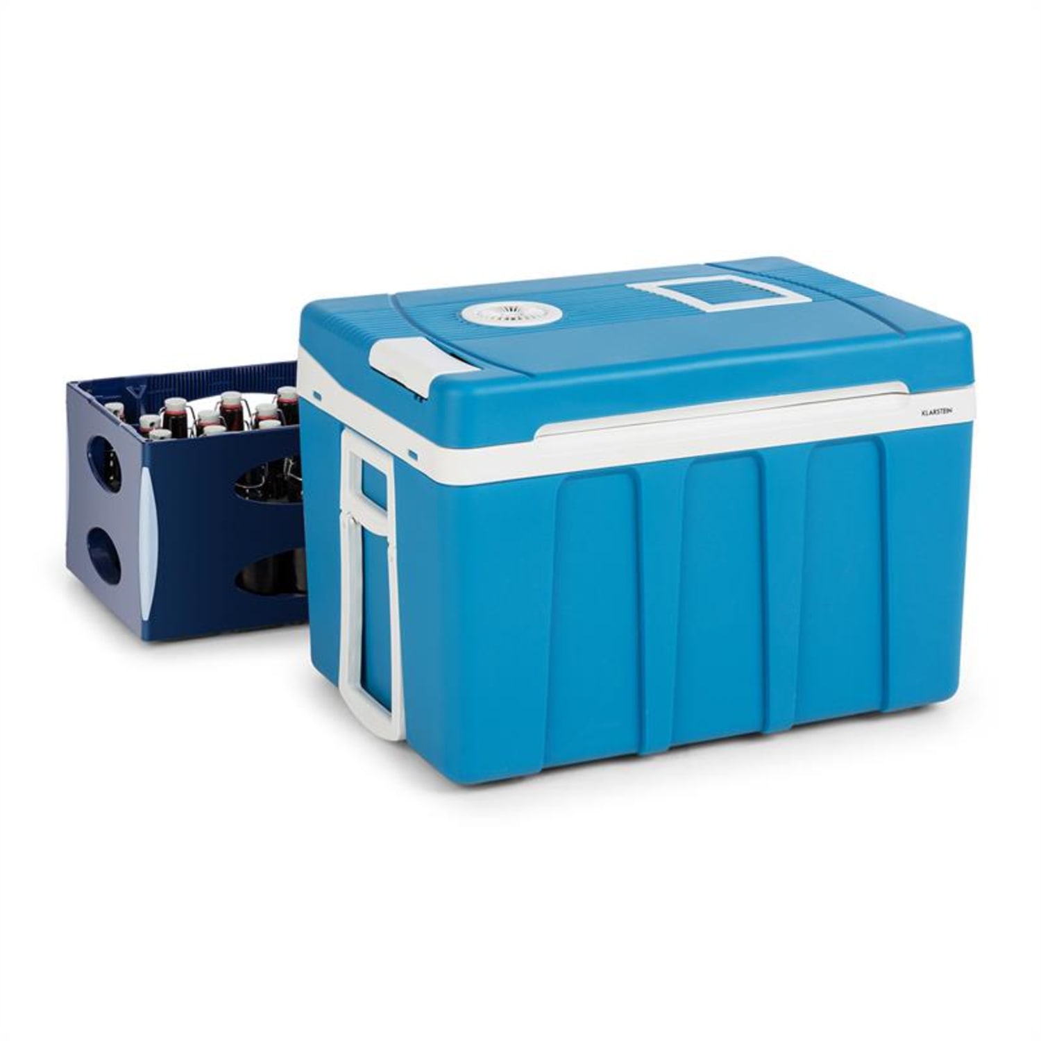 BeerPacker, termoelektrický chladící box s funkcí udržování tepla, 50 L, A+++, AC/DC, vozík. modrý