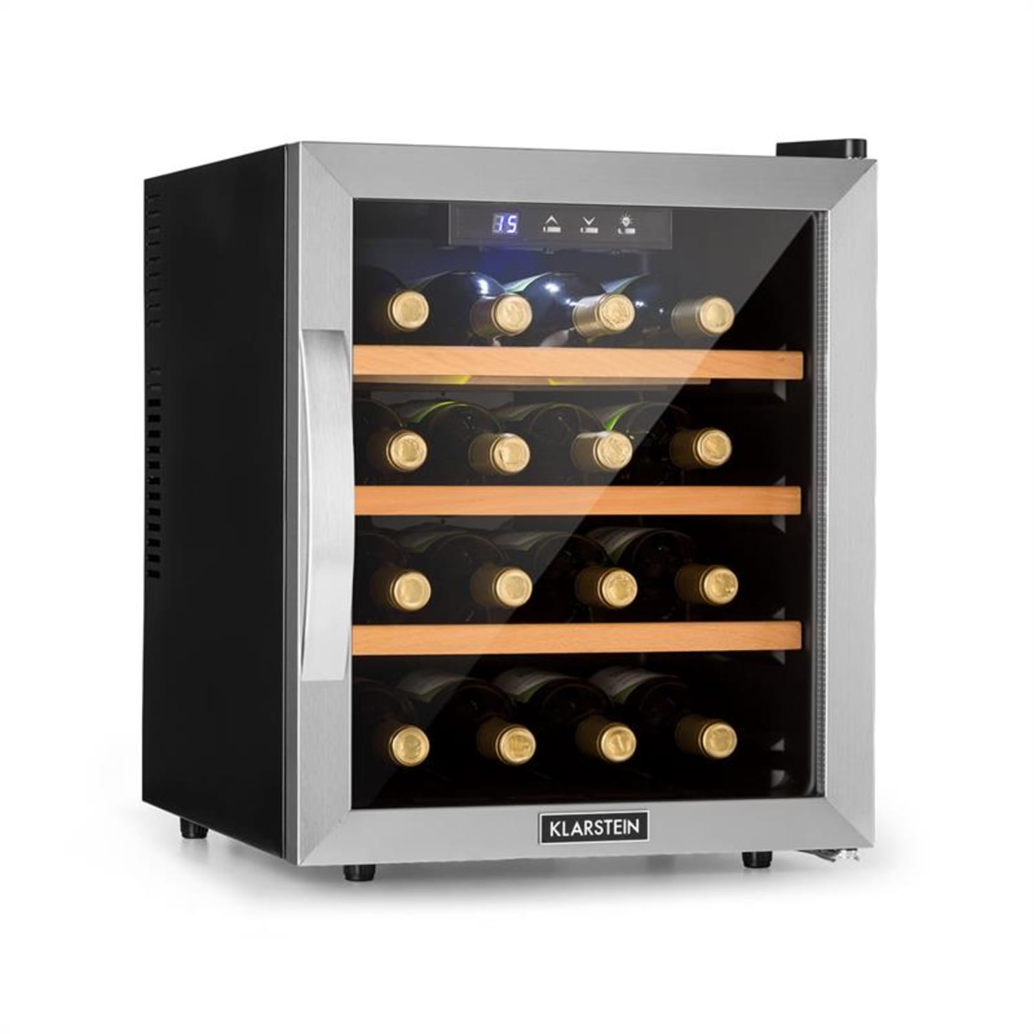 Klarstein Reserva 16 Refrigerador de Vinhos 16Fl/48l Display Touch LED