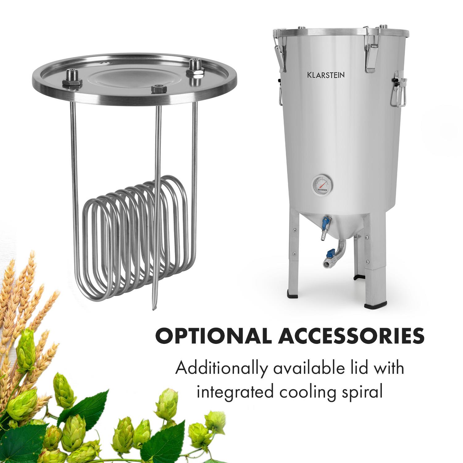 Klarstein Gärkeller Pro Fermentation Kettle 30 Litres Yeast Valve 304