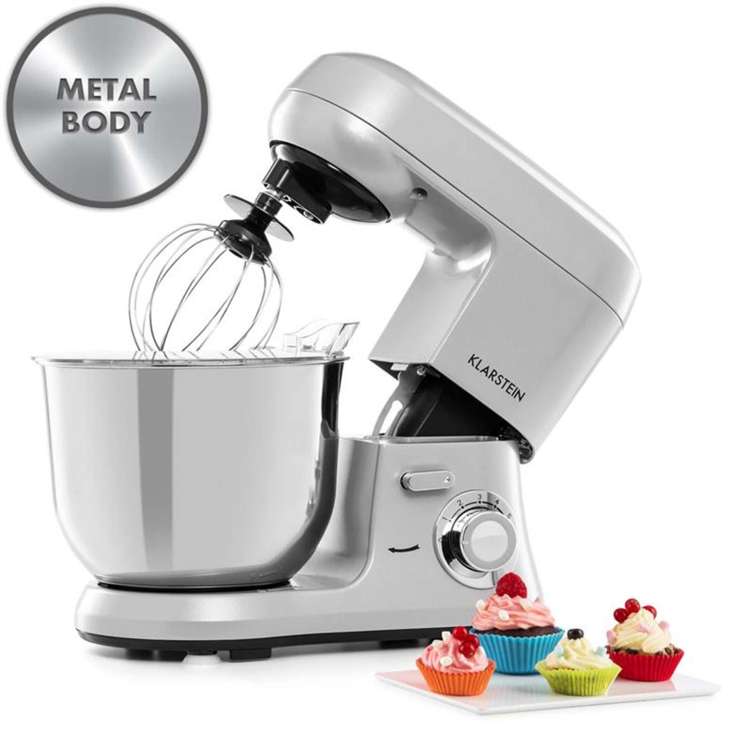 Bella Robusta Metal Robot de cuisine multifonction bol 5,5L 1200W - gr