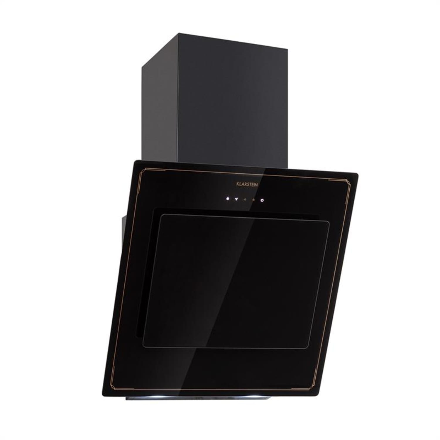 DeLorean 60 Dunstabzugshaube 625 m³/h Touch-Panel Retro schwarz