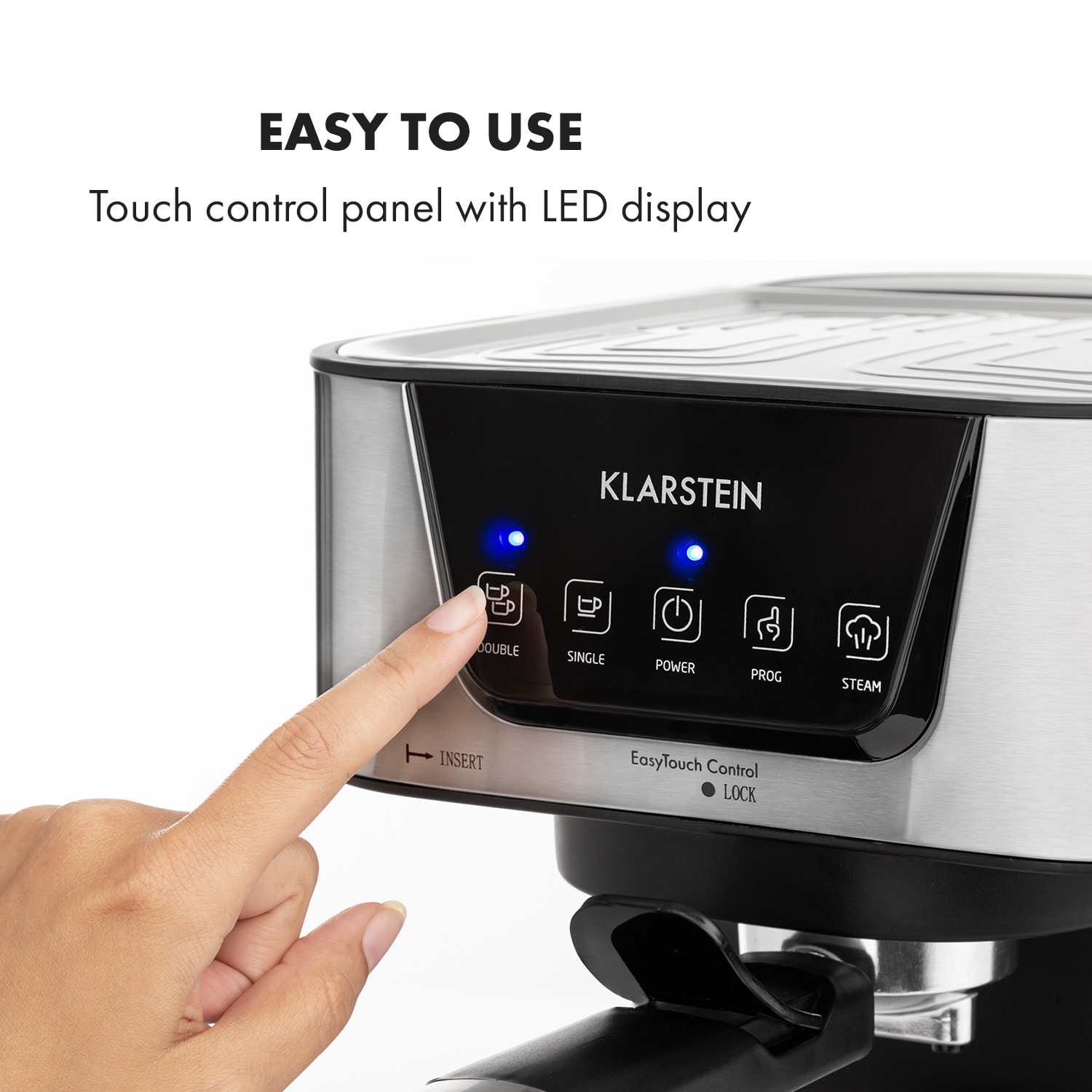 Klarstein Arabica Espresso Machine 1050W 15 Bar 1.5L Touch Control