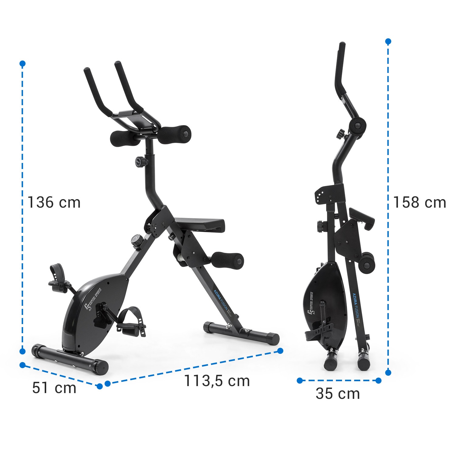 ISE SY-6826-DE 2-in-1 Recumbent Exercise Bike User Manual