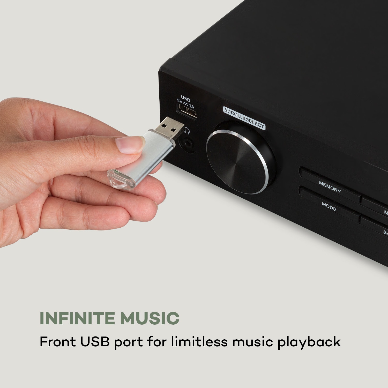 auna iTuner 320 BT Digital HiFi Tuner Spotify Connect BT AppControl Black