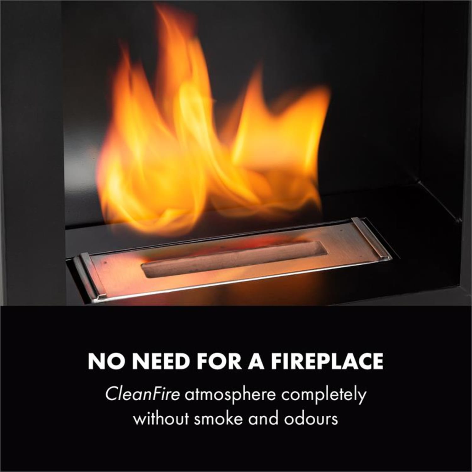 Klarstein Phantasma Cuadro Chimenea de etanol Quemador de acero