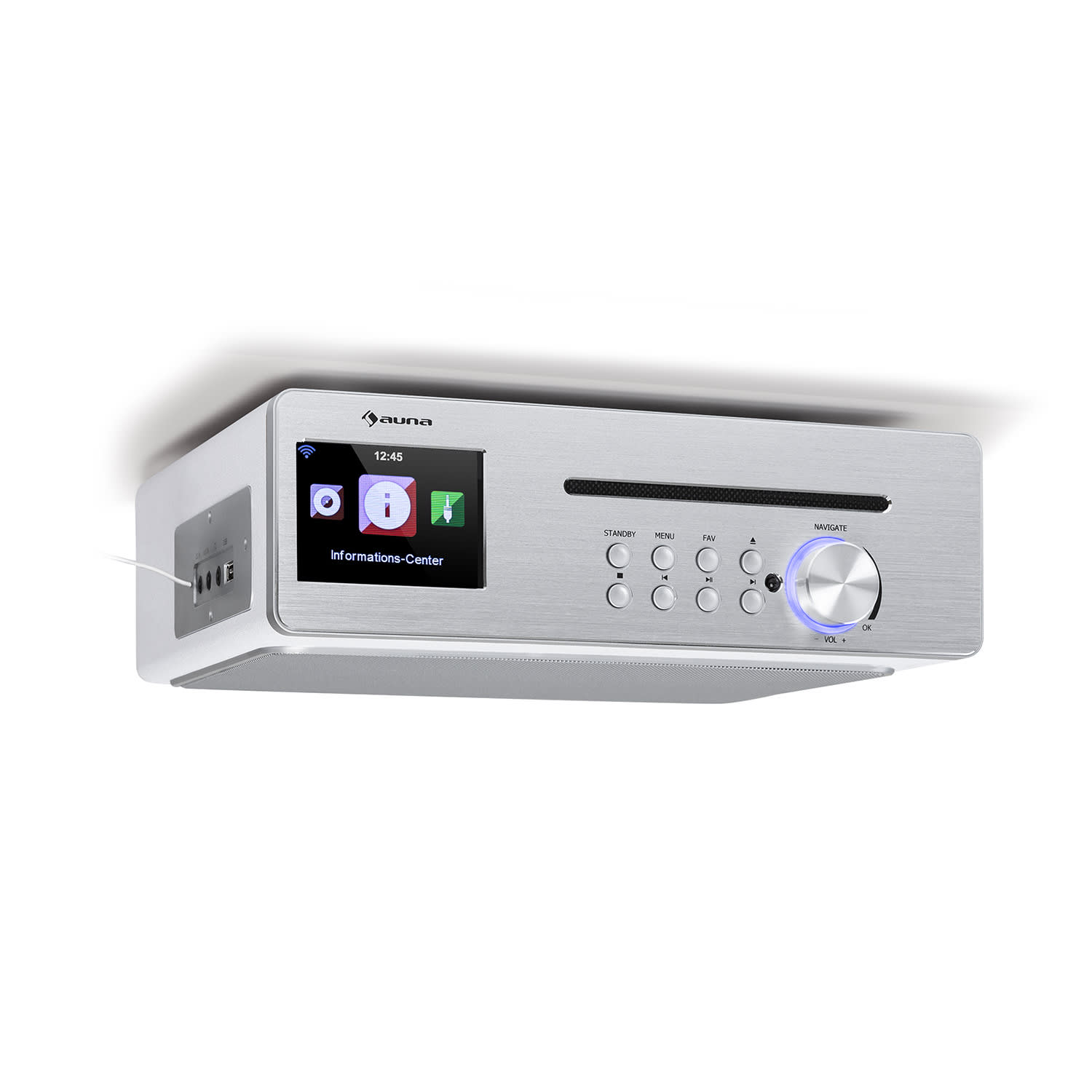 auna Silverstar Chef Kitchen Radio 20W max. CD BT USB