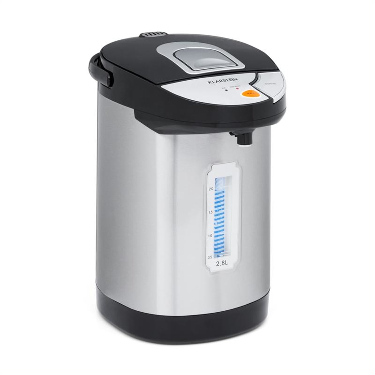 Hot Spring Dispensador de agua caliente 2,8l Depósito Acero Inoxidable Plateado