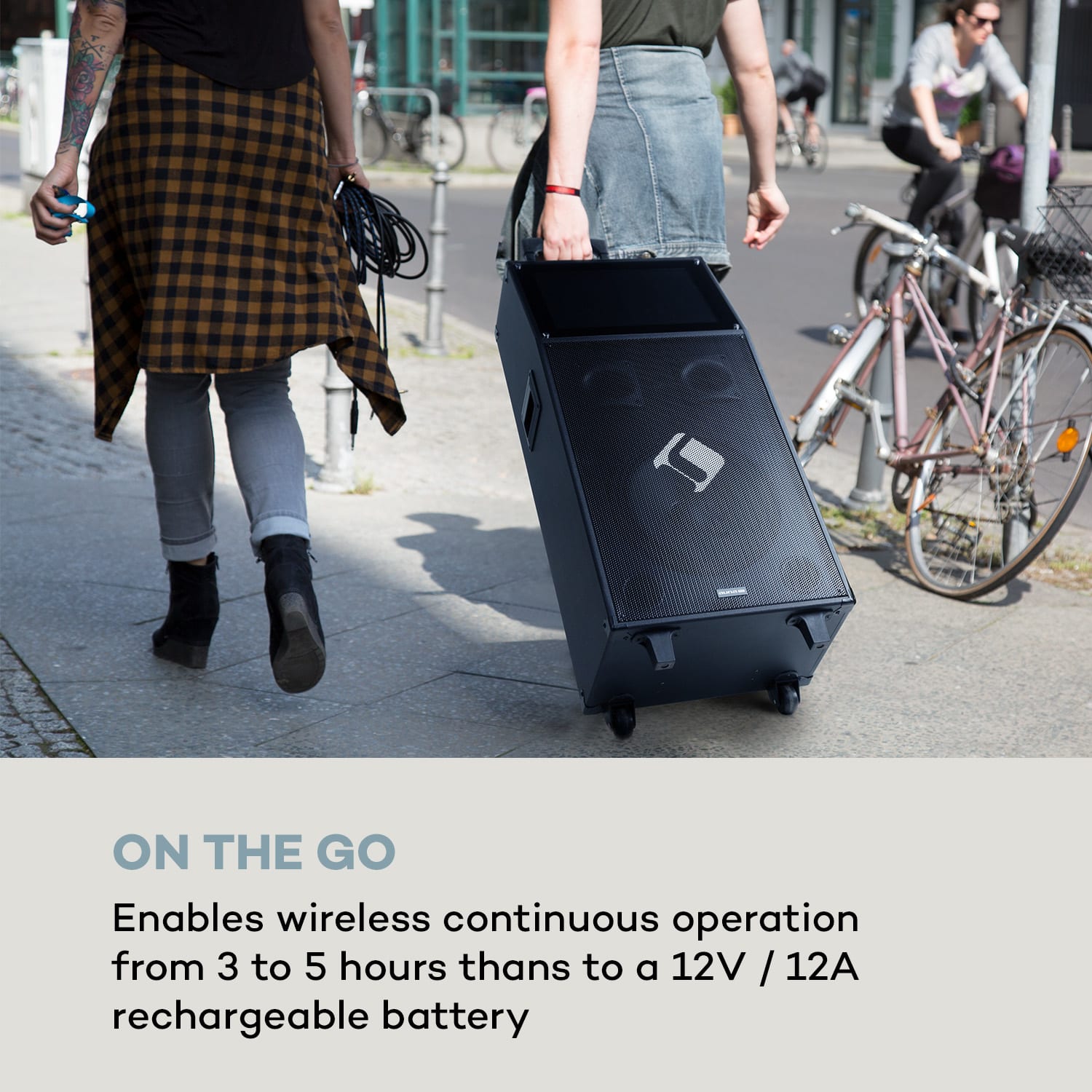 auna KTV Système Karaoké avec écran tactile 15,4" Subwoofer 12" 2