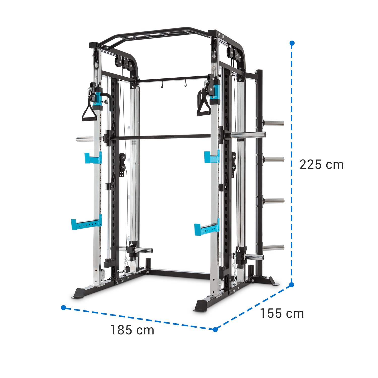 Amazor M MasterSmith Machine Kabelzug Rack Safety Spotter JCups Stahl