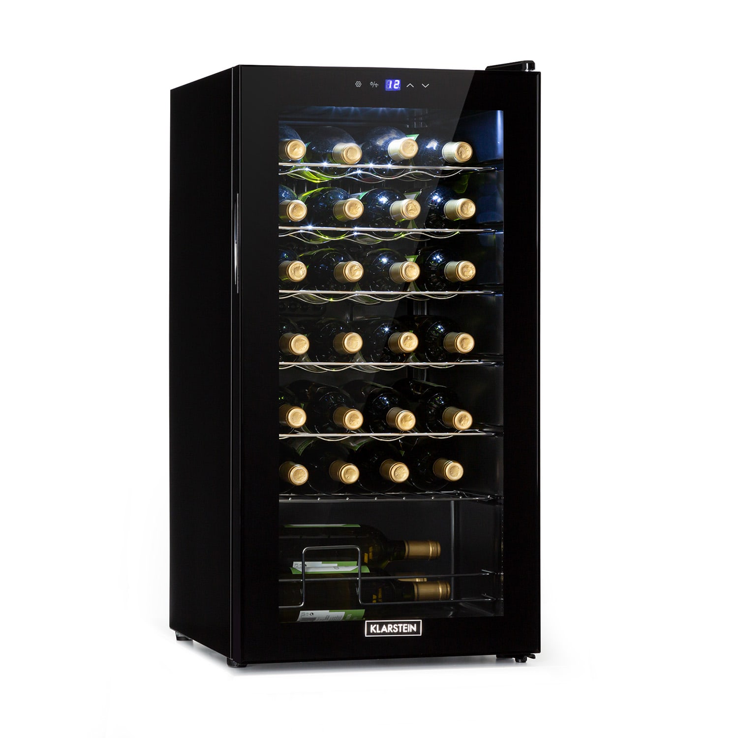 Shiraz 28 Uno, vinoteka, 74 L, 28 boca, touch screen, 5 – 18 °C, crna