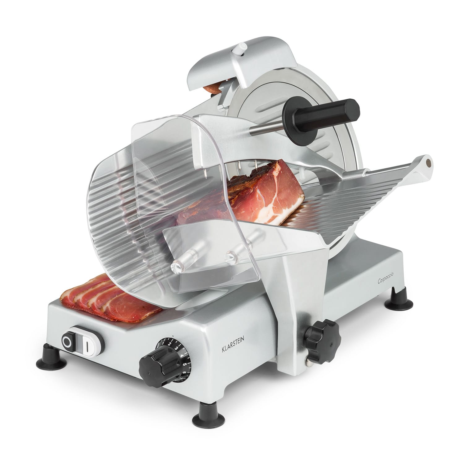 Carpaccio Schneidemaschine 240W 0-12mm 200x155mm Edelstahl