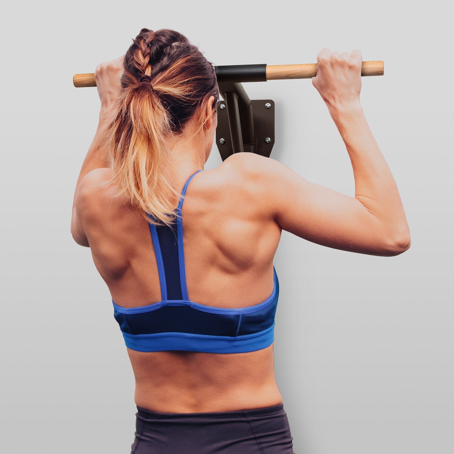 Barre De Traction LAT Avec Câble Noir Robuste - Idéale Pour L'entraînement à Domicile, En Fer