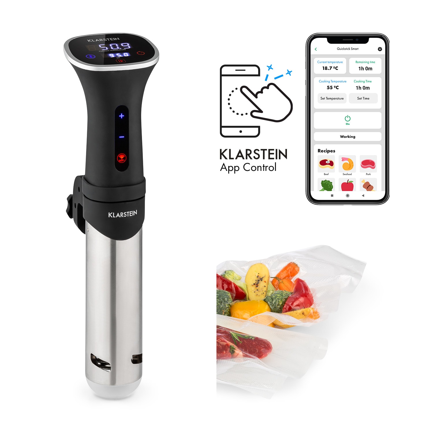Quickstick Smart Sous Vide Pumpe 3D Circulation 20-95 °C
