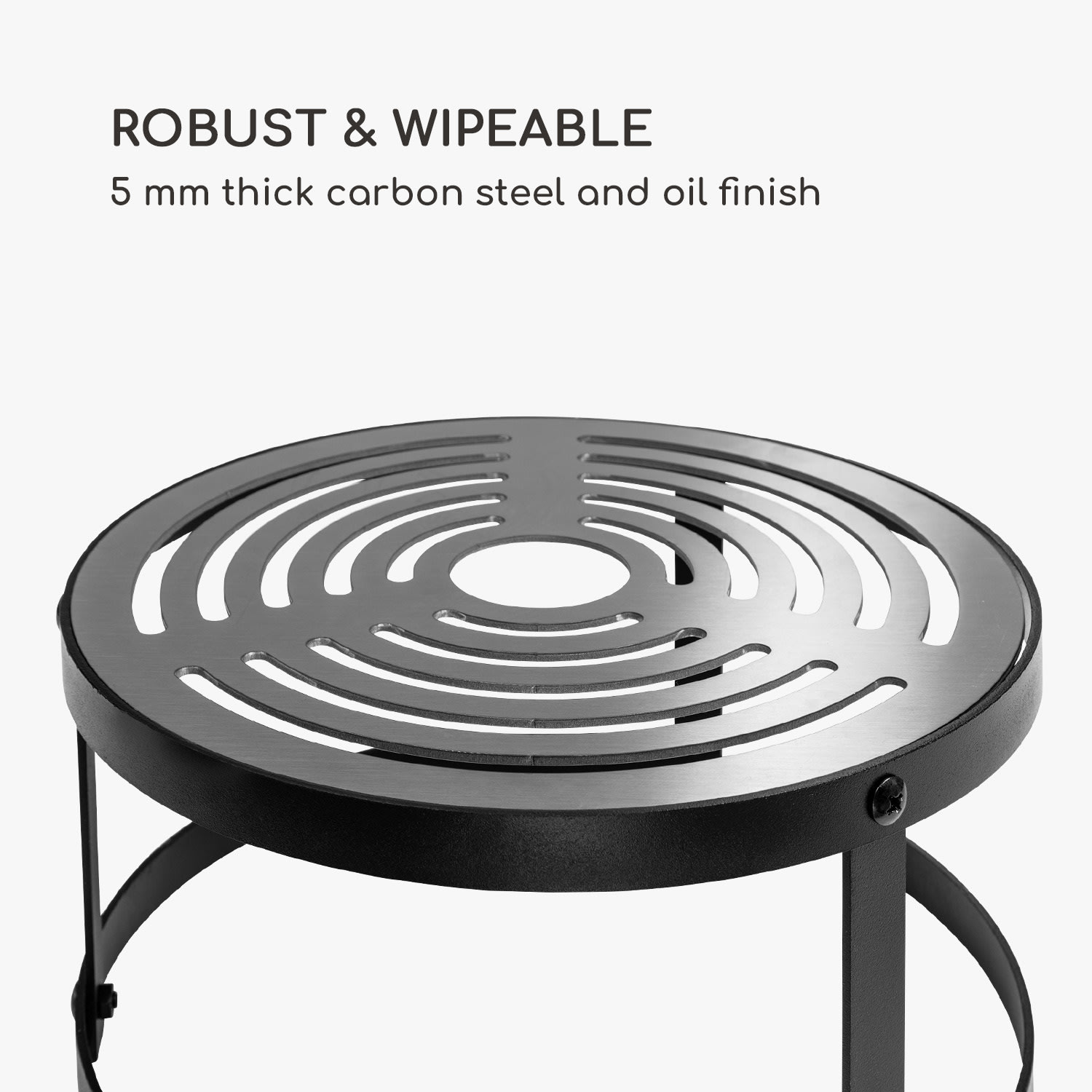 Parrilla Firebowl Savage, accesorio de la parrilla Ø 30 cm, acero al