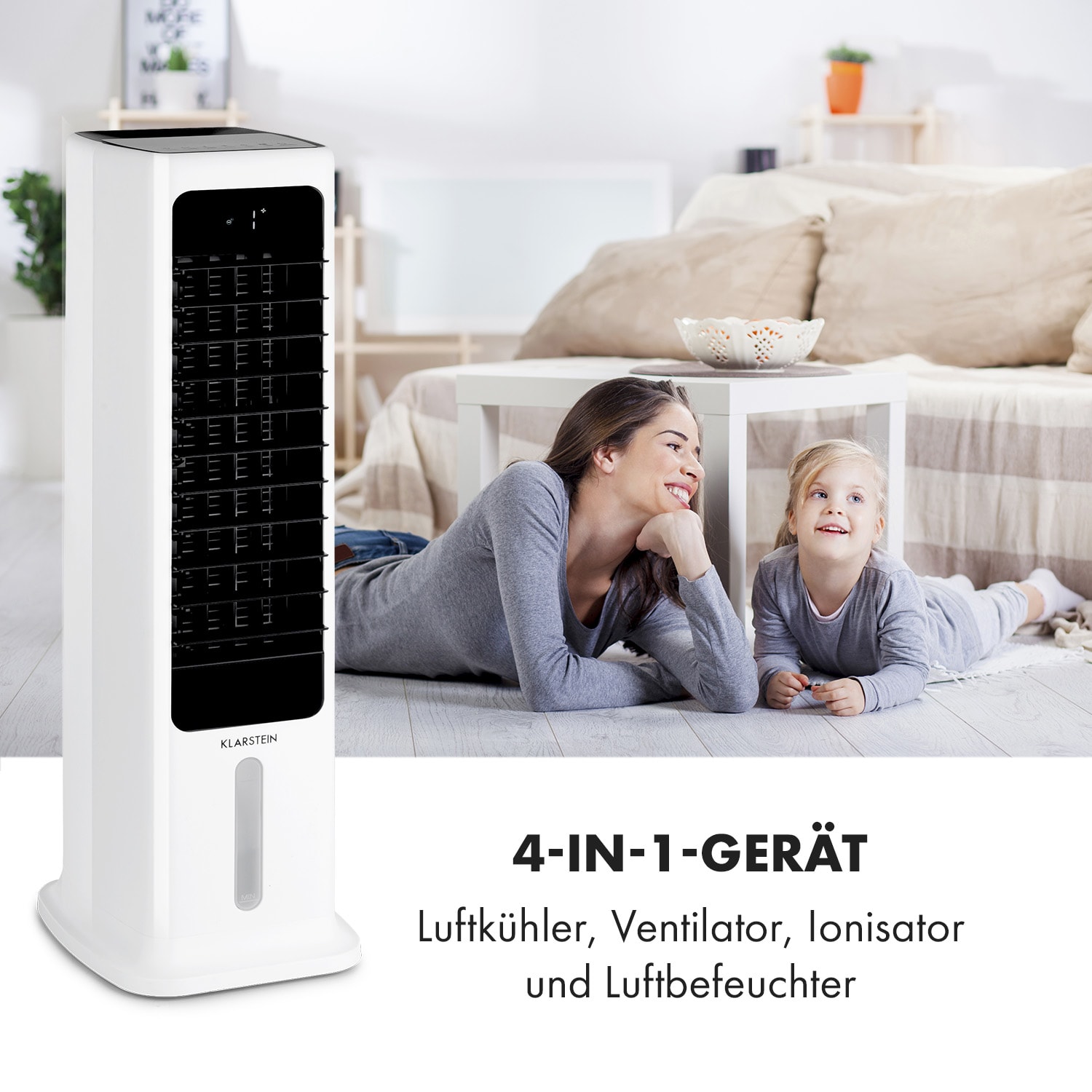 Skytower 360° Smart Luftkühler Ventilator Luftreiniger Luftbefeuchter