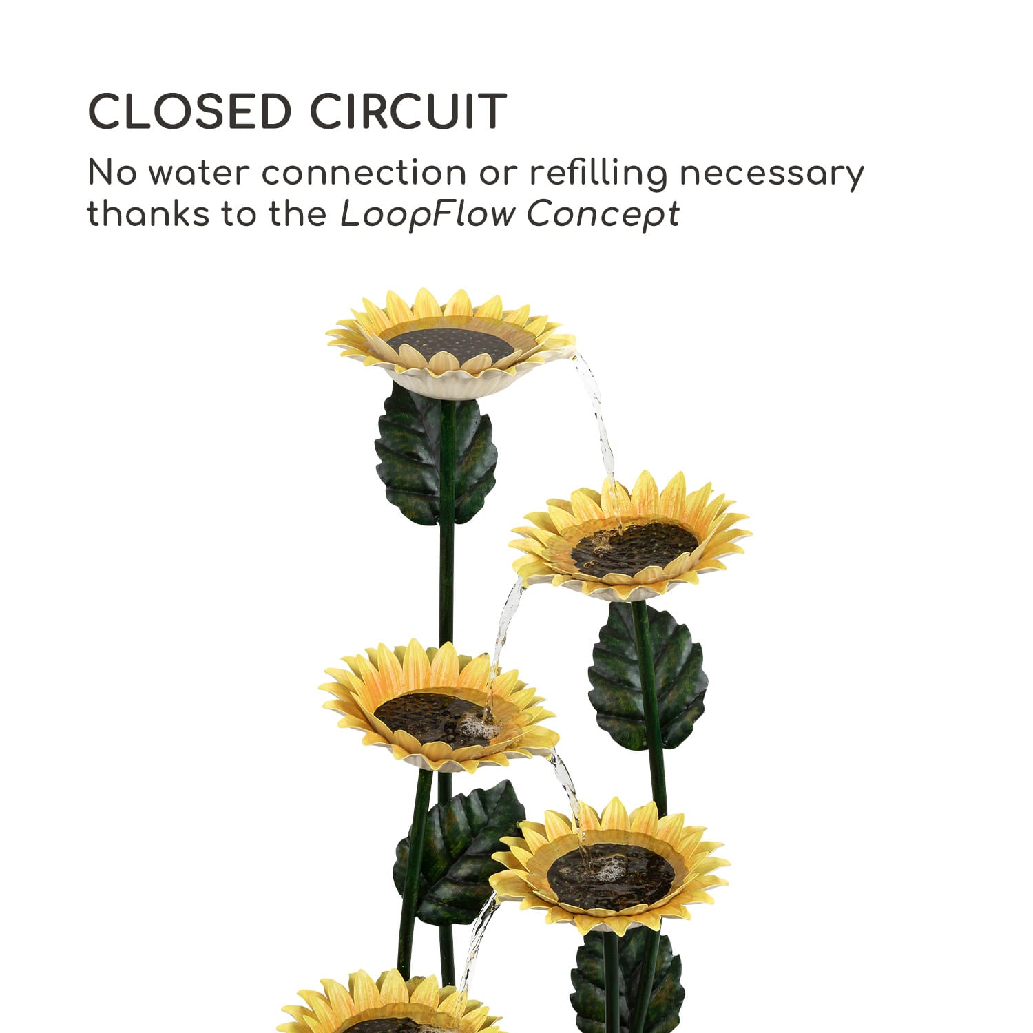 Le Tournesol Zierbrunnen Gartenbrunnen Dekobrunnen Kaskadenbrunnen