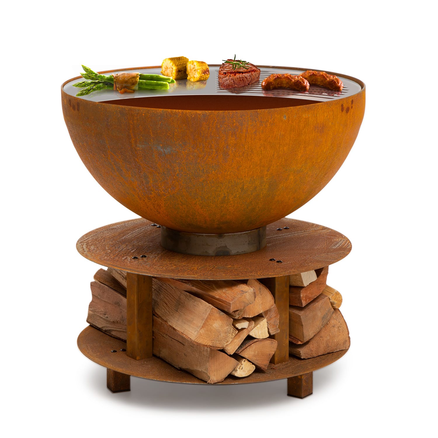 Savage 2.0 Rund Feuerschalen-Grill Feuerschale Grill | Ø Feuerschale