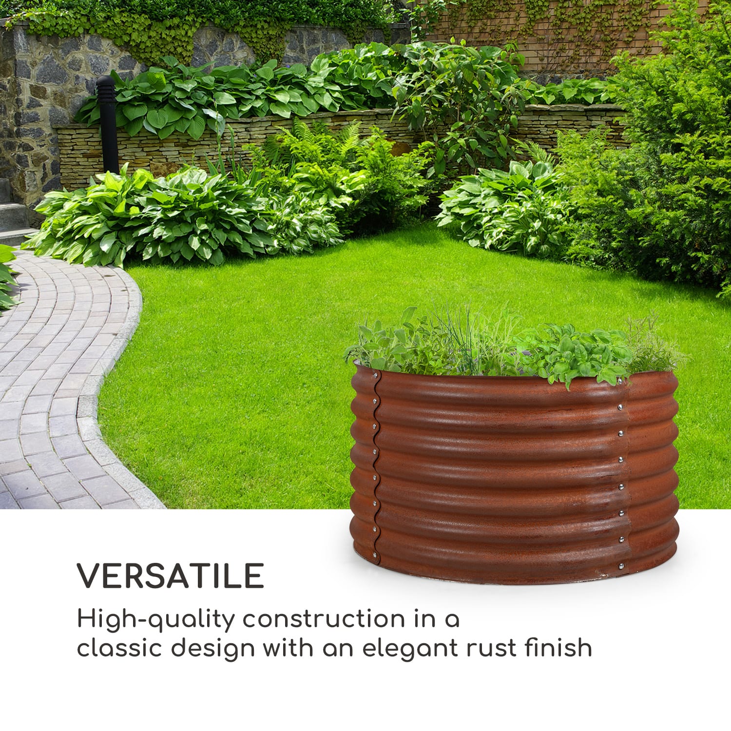 Rust Grow, Raised Bed, Garden Bed, Galvanised Sheet Steel, Rust Finish