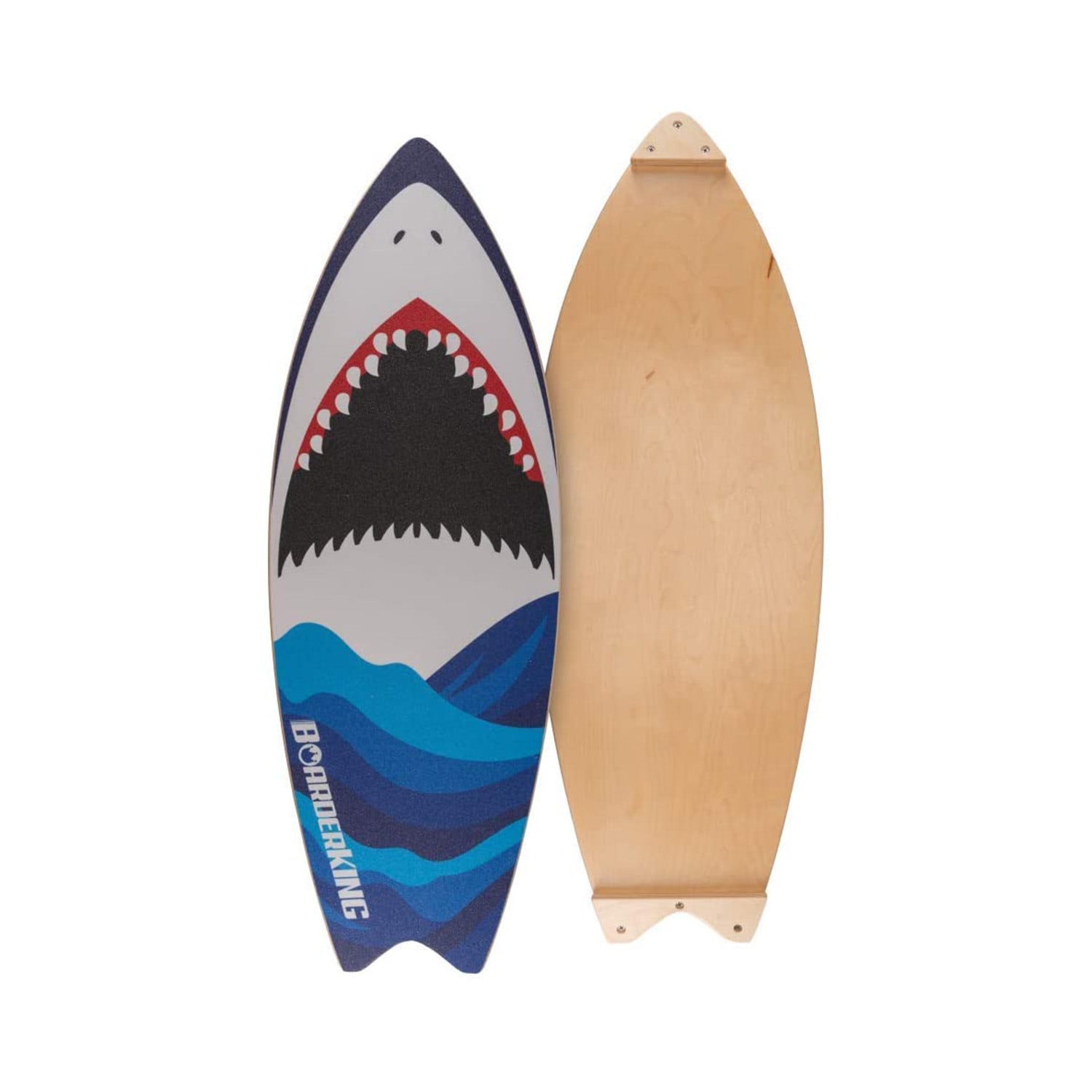 C4B Curved Wake-Board Balanceboard - Mit Korkrolle Und Matte Aus 100% Holz