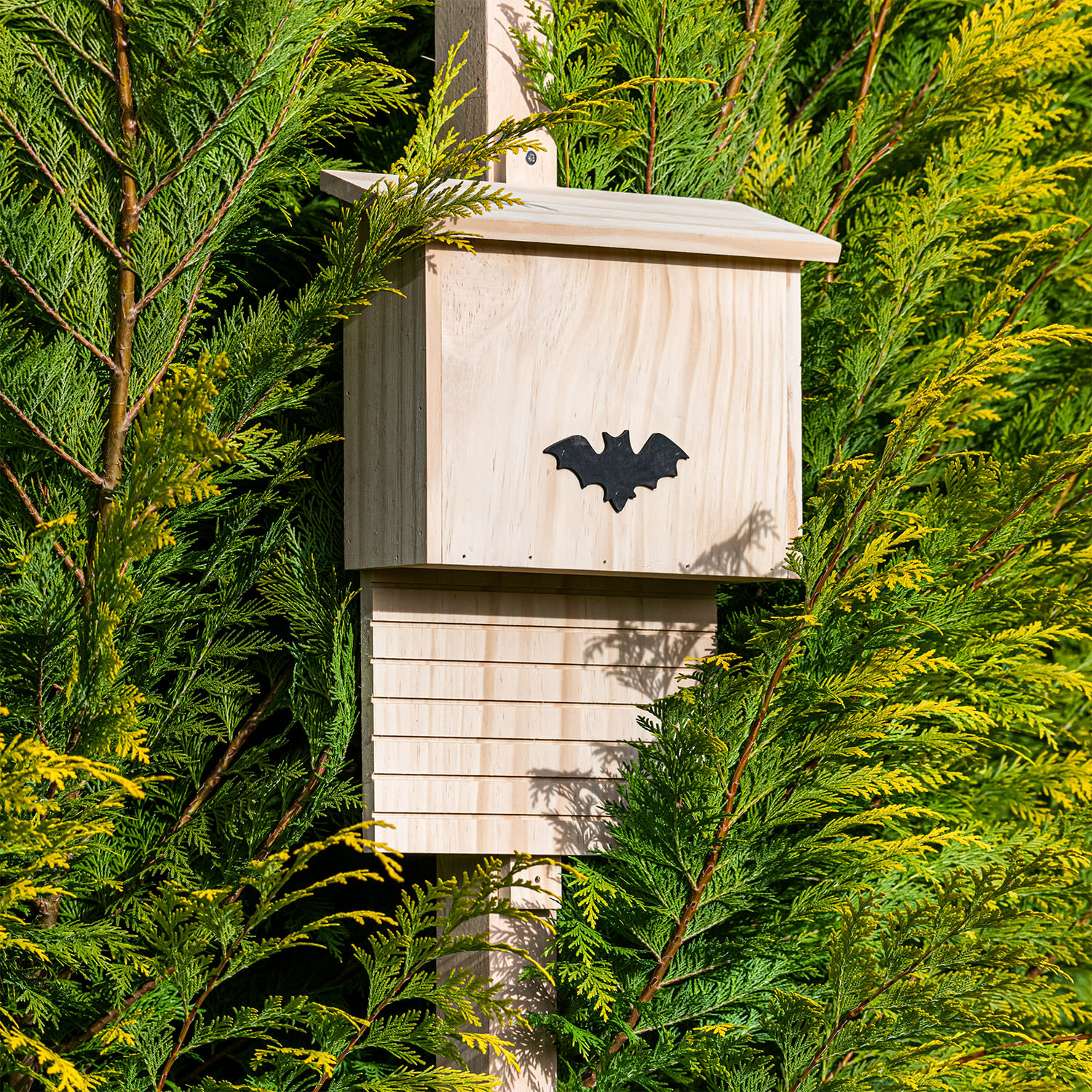 Bat house nesting box wintering aid habitable all year pine wood