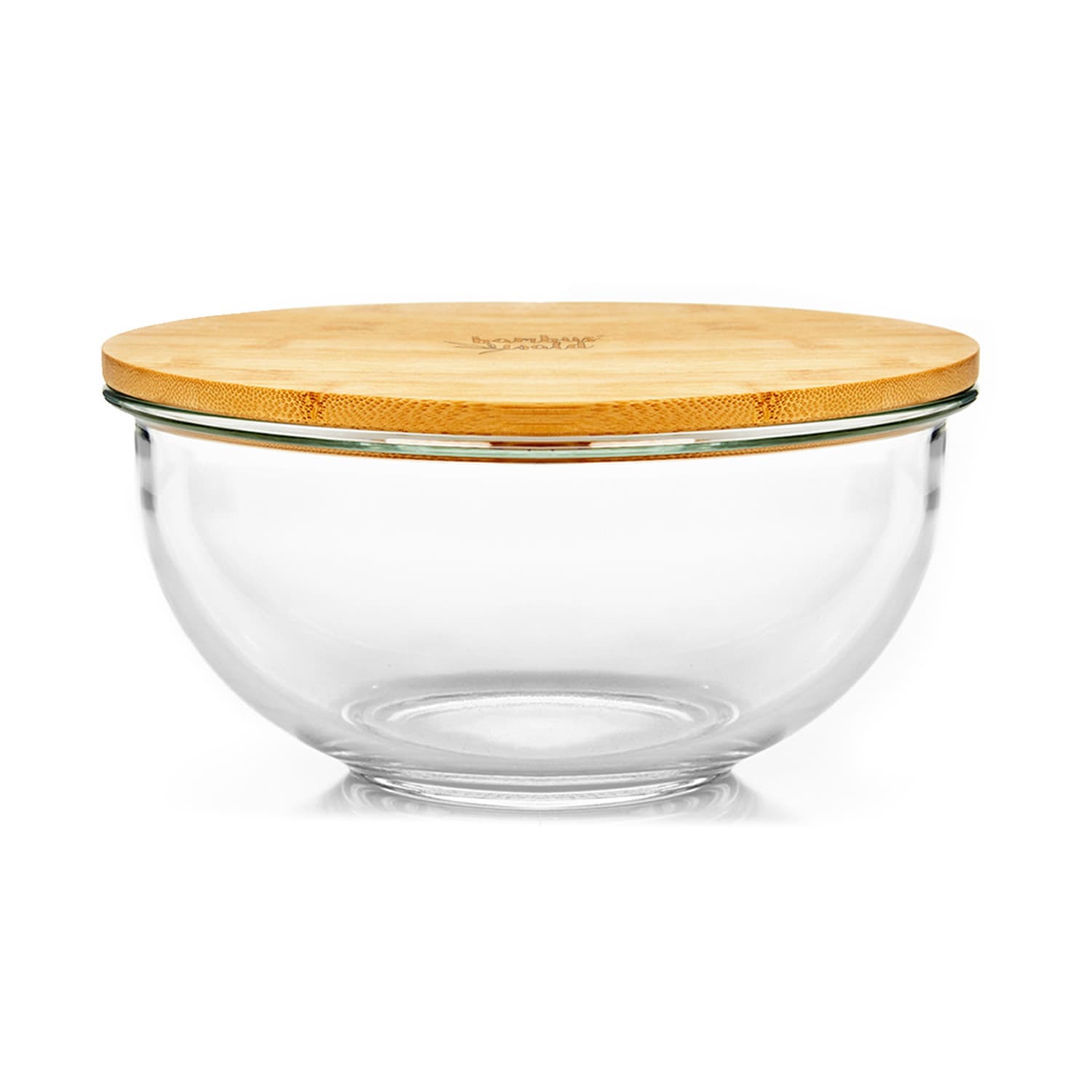 Glasschüssel 865 ml Bambusdeckel verschließbar BPA-frei Größe S