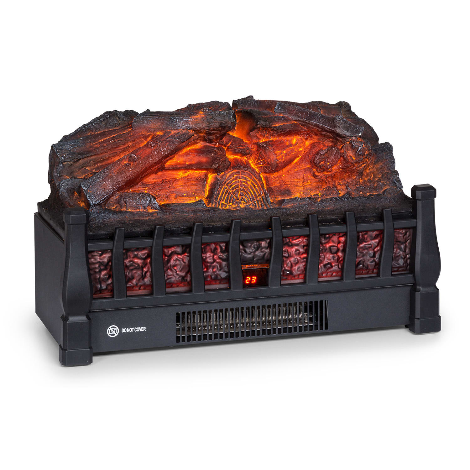 Kamini FXL 2G Elektrischer Kamin Kamineinsatz 1800 W LED-3D-Flammenillusion
