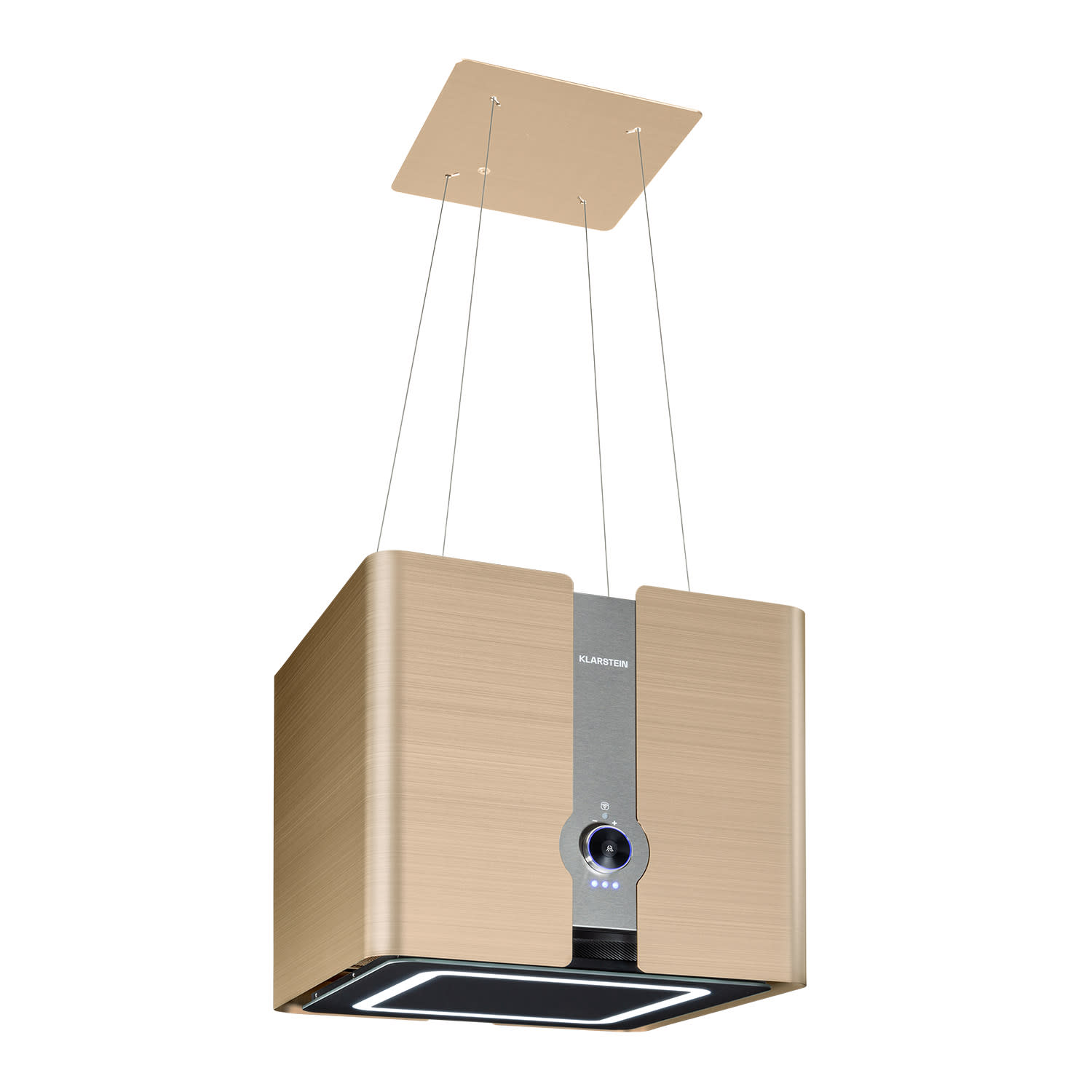 Futurelight Smart Inselabzugshaube Umluft 420m³/h LED Edelstahl