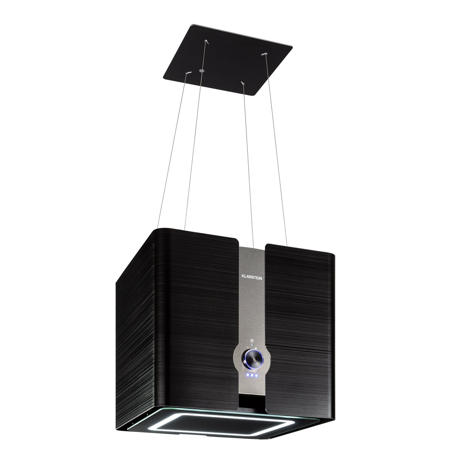 Futurelight Smart Inselabzugshaube Umluft 420m³/h LED Edelstahl