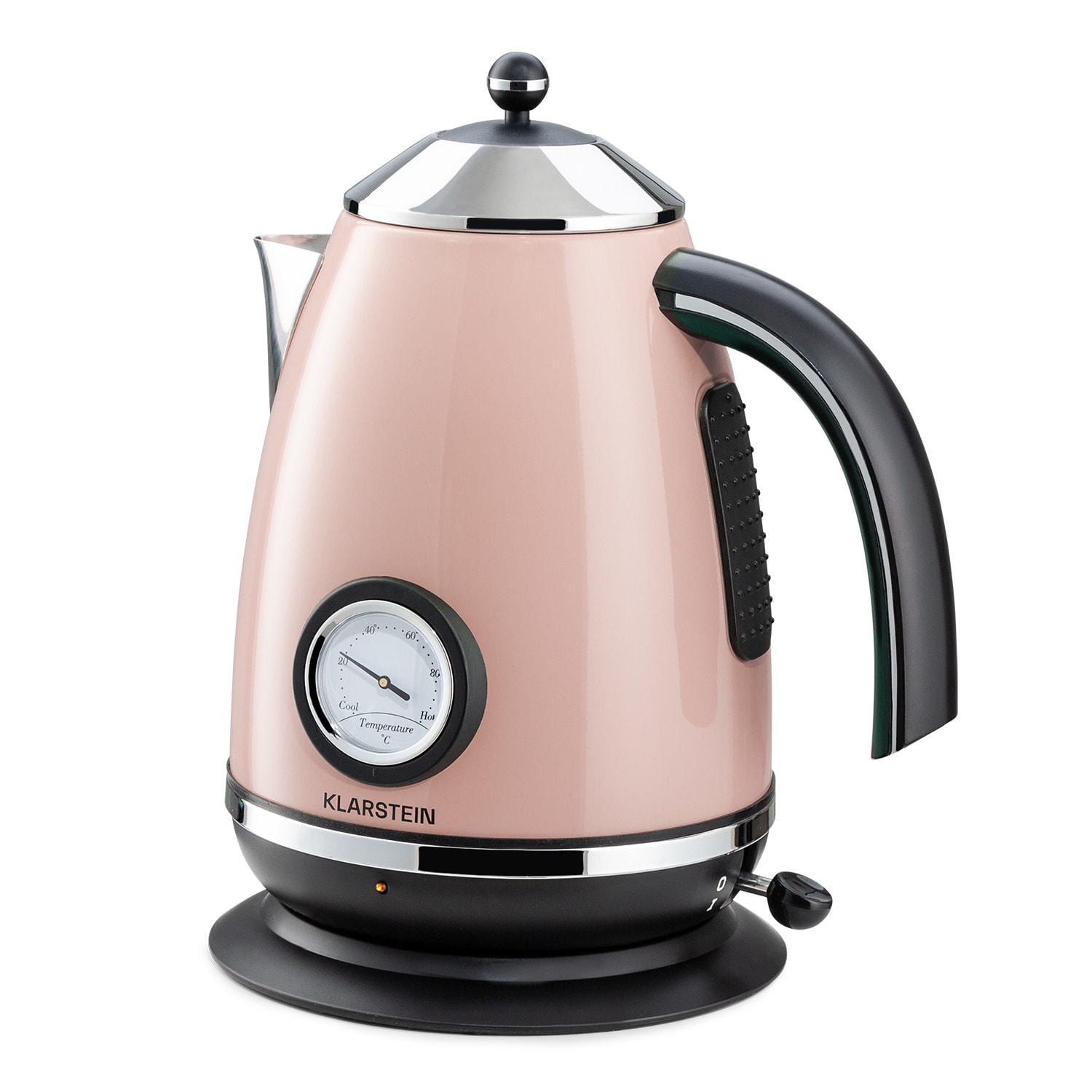 Aquavita Chalet Wasserkocher 1,7 Liter 2200 Watt Temperaturanzeige Edelstahl