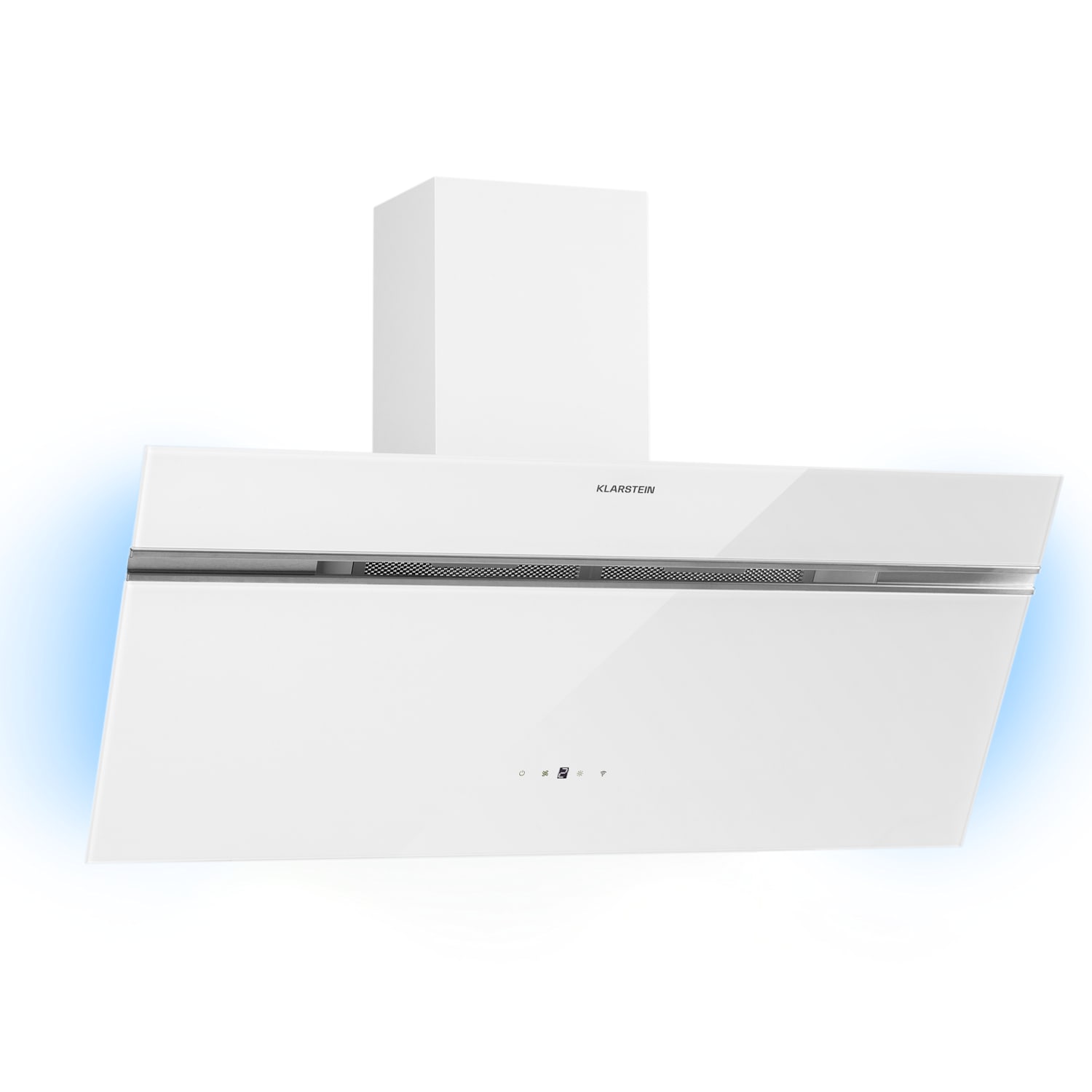 Alina 90 Smart Dunstabzugshaube 90 cm 594 m³/h LED Ambiente-Licht Glasfront