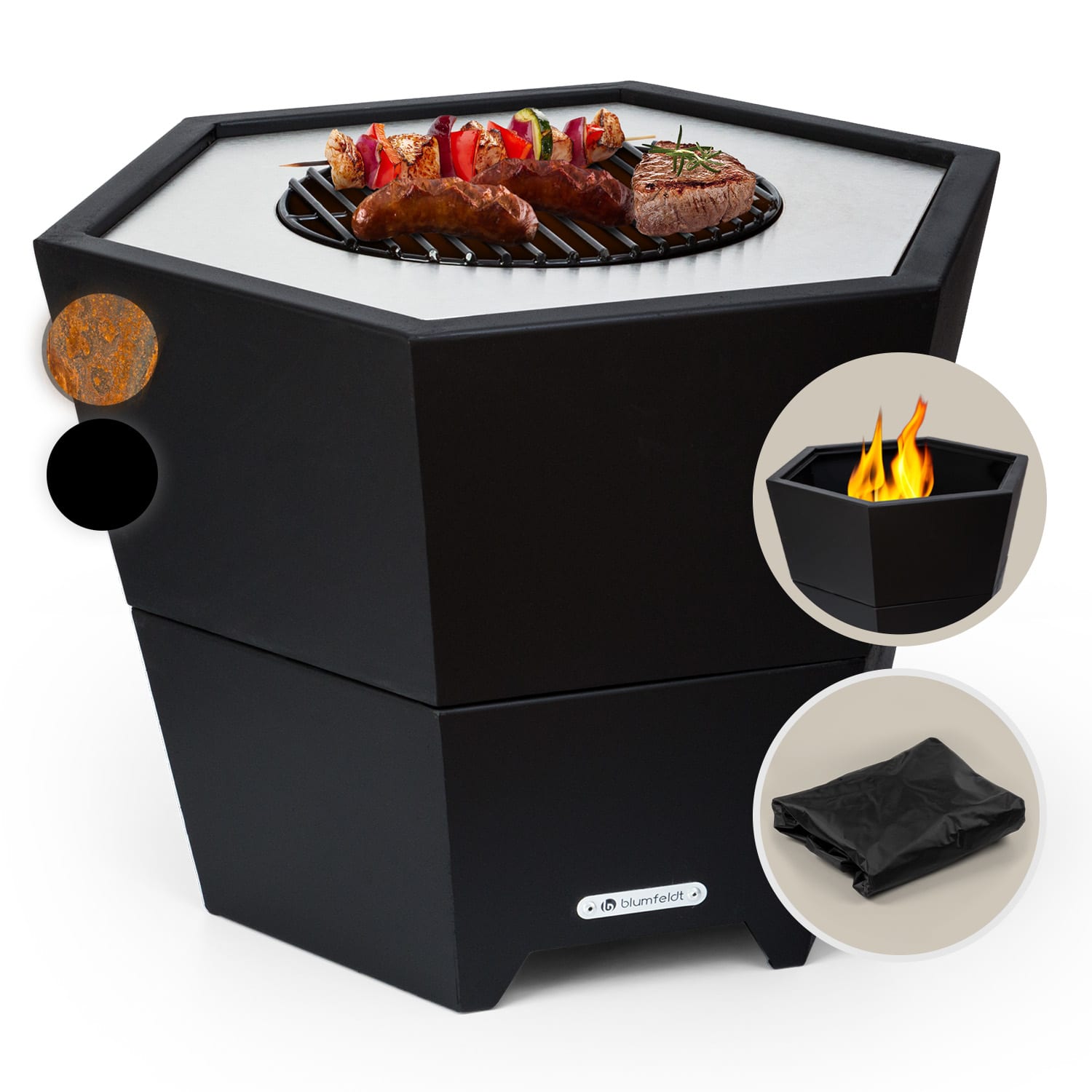 BitWa 54x34 Aschekasten für einen Grillkamin Grill Kamingrill Grillen