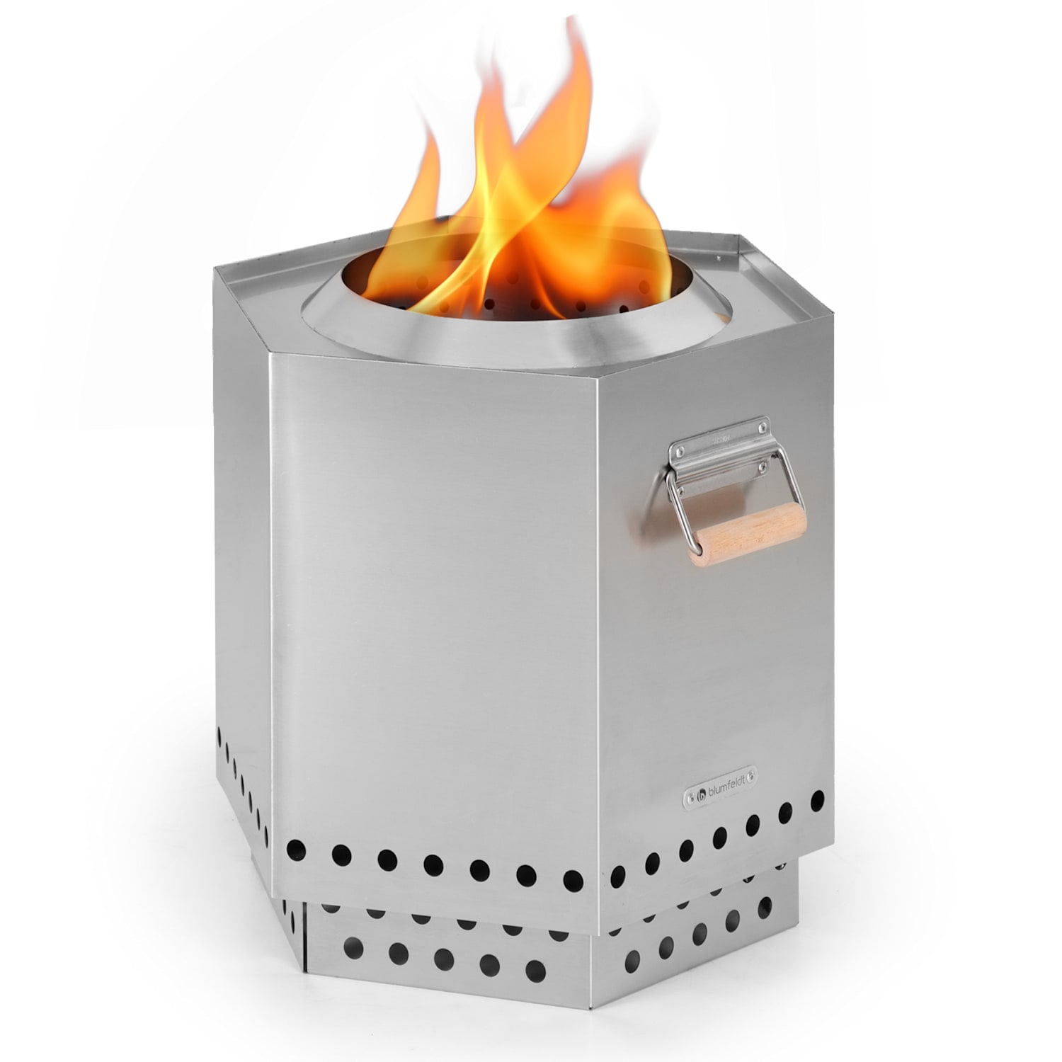 Brasero De Table Portable Sans Fumée En Acier Inoxydable - Pour Intérieur/extérieur, Camping, Jardin, Décoration - 4