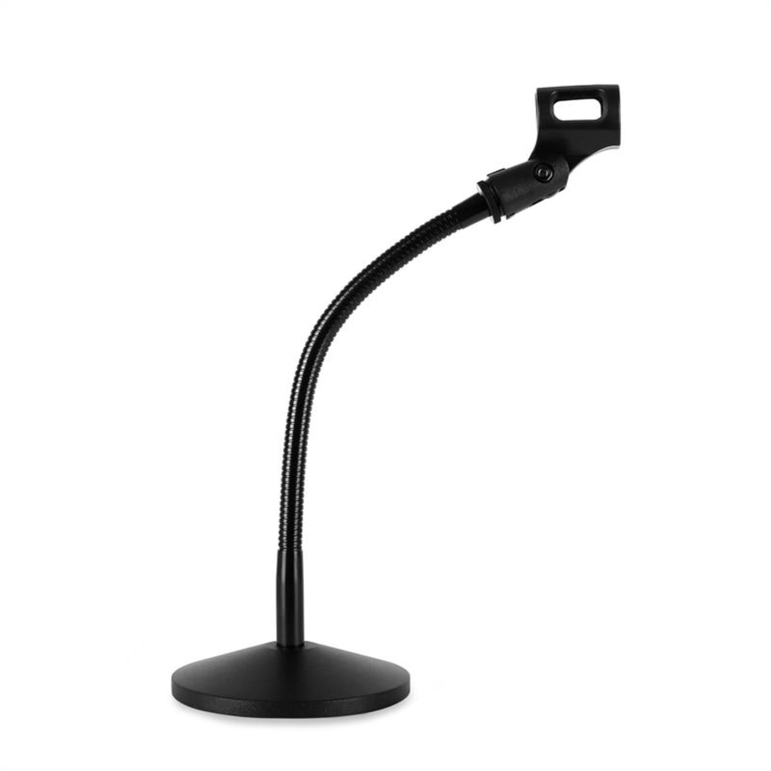 Studio Microphone Set w/ USB Mic in Silver & Mic Table Stand