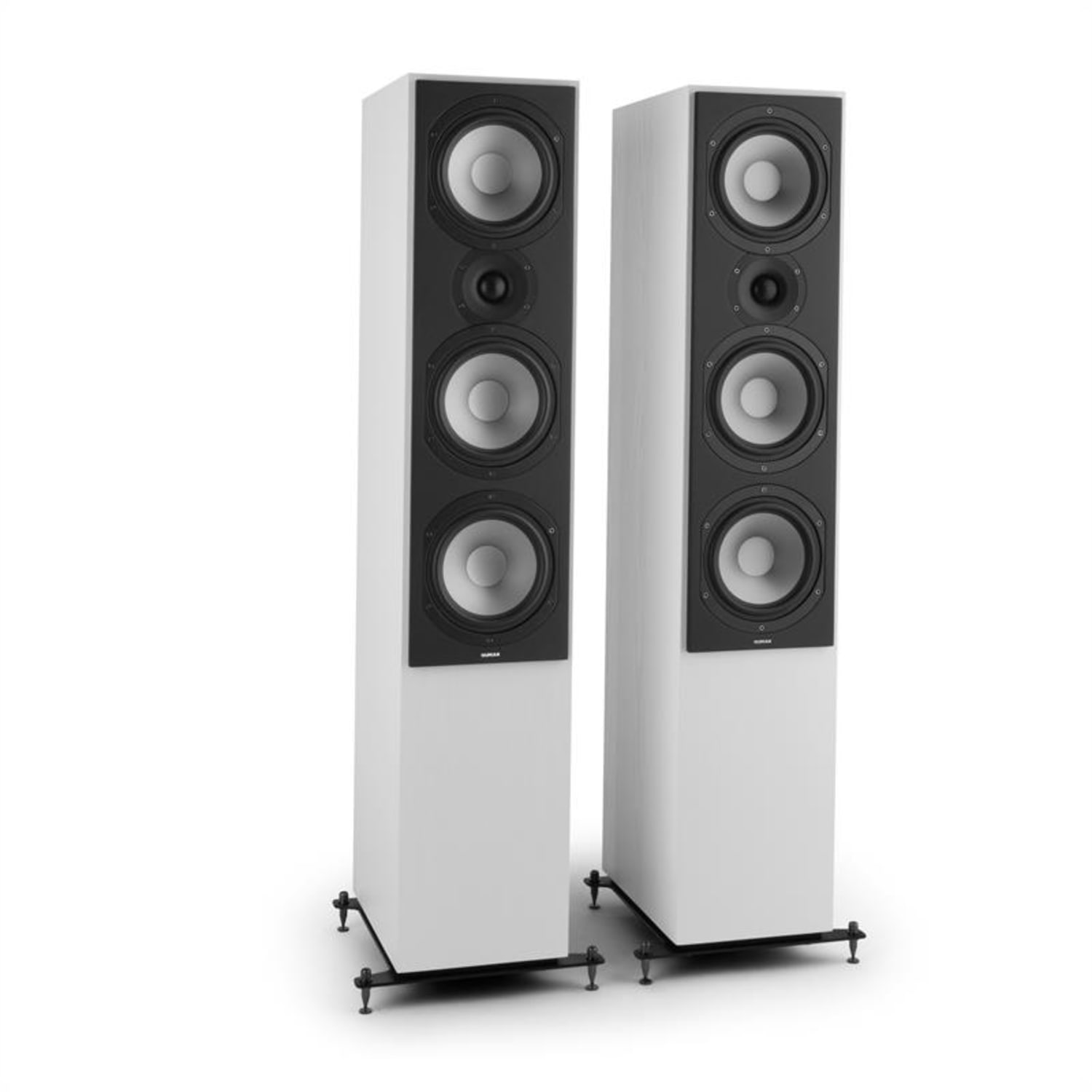 Reference 801 Threeway Standing Speakers White White No Cover