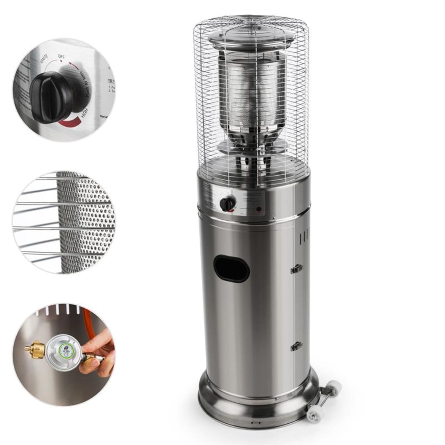 Heatwave V2A Terrassenheizstrahler + Cover Set