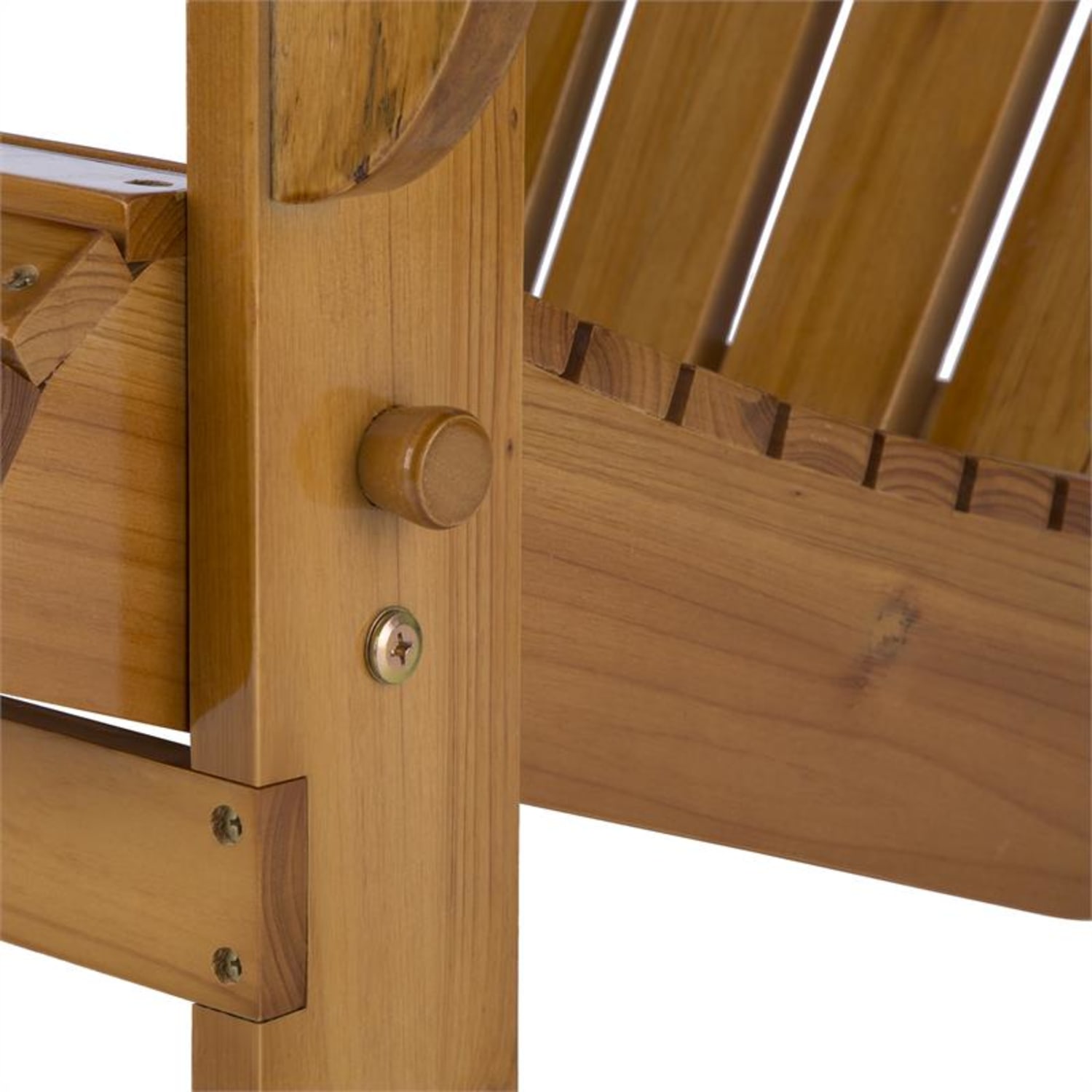 Vermont Gartenstuhl 2er Set Adirondack-Stil Tannenholz braun