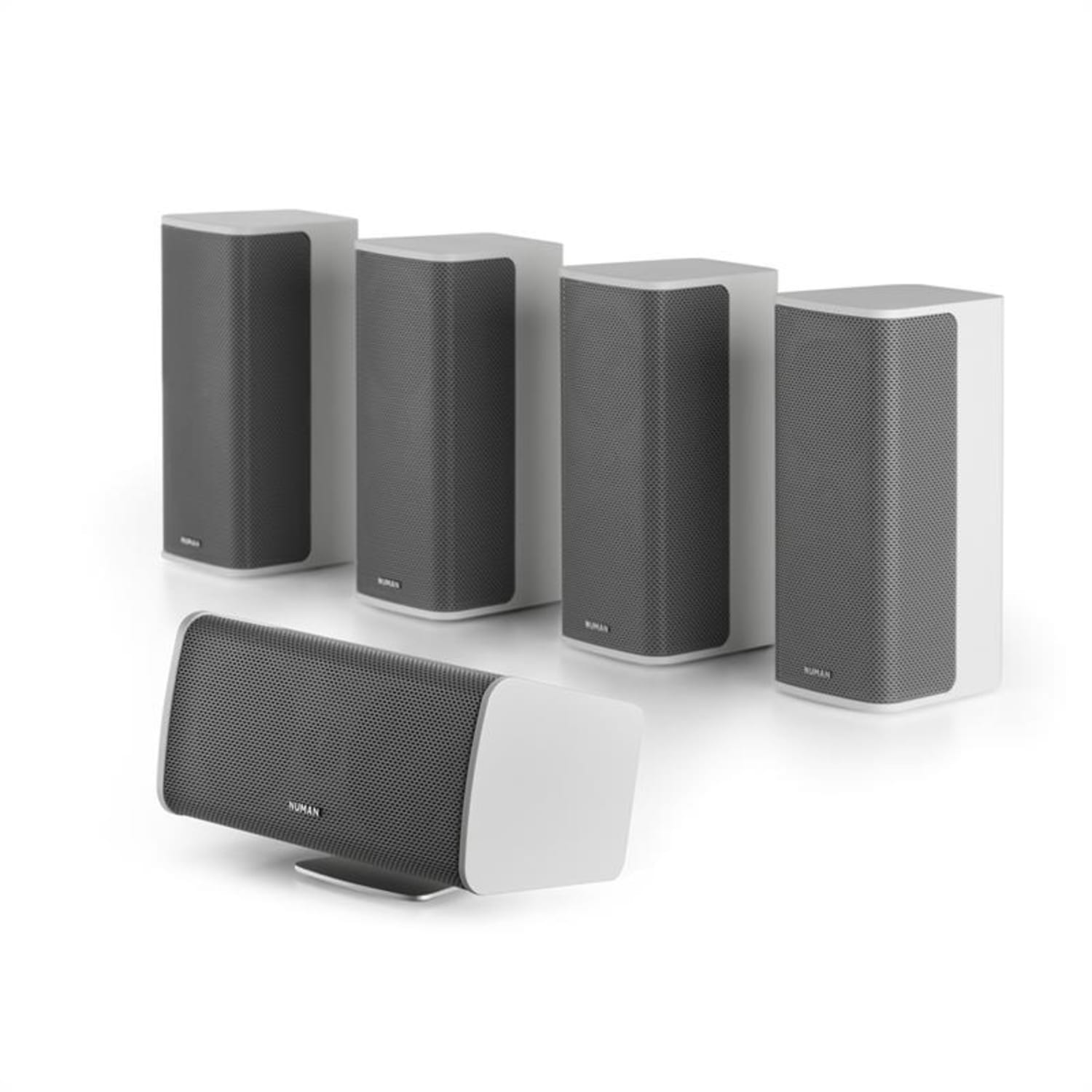 Ambience 5.1 Surround Sound System White Incl. 30m Speaker Cable